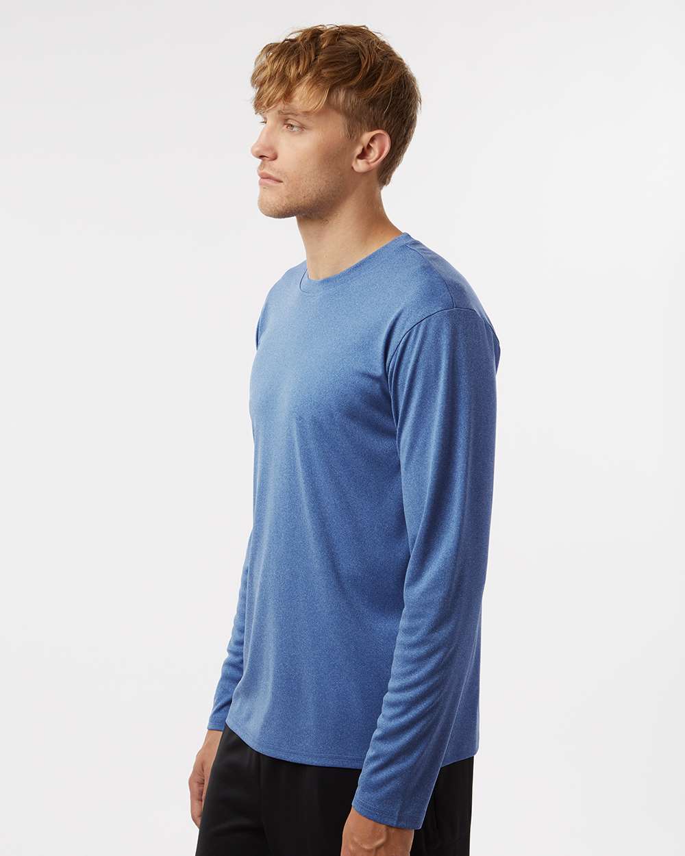 Unisex Pro-Lock Performance Long Sleeve T-Shirt - OnModelSide - B00496752 - Heather Royal