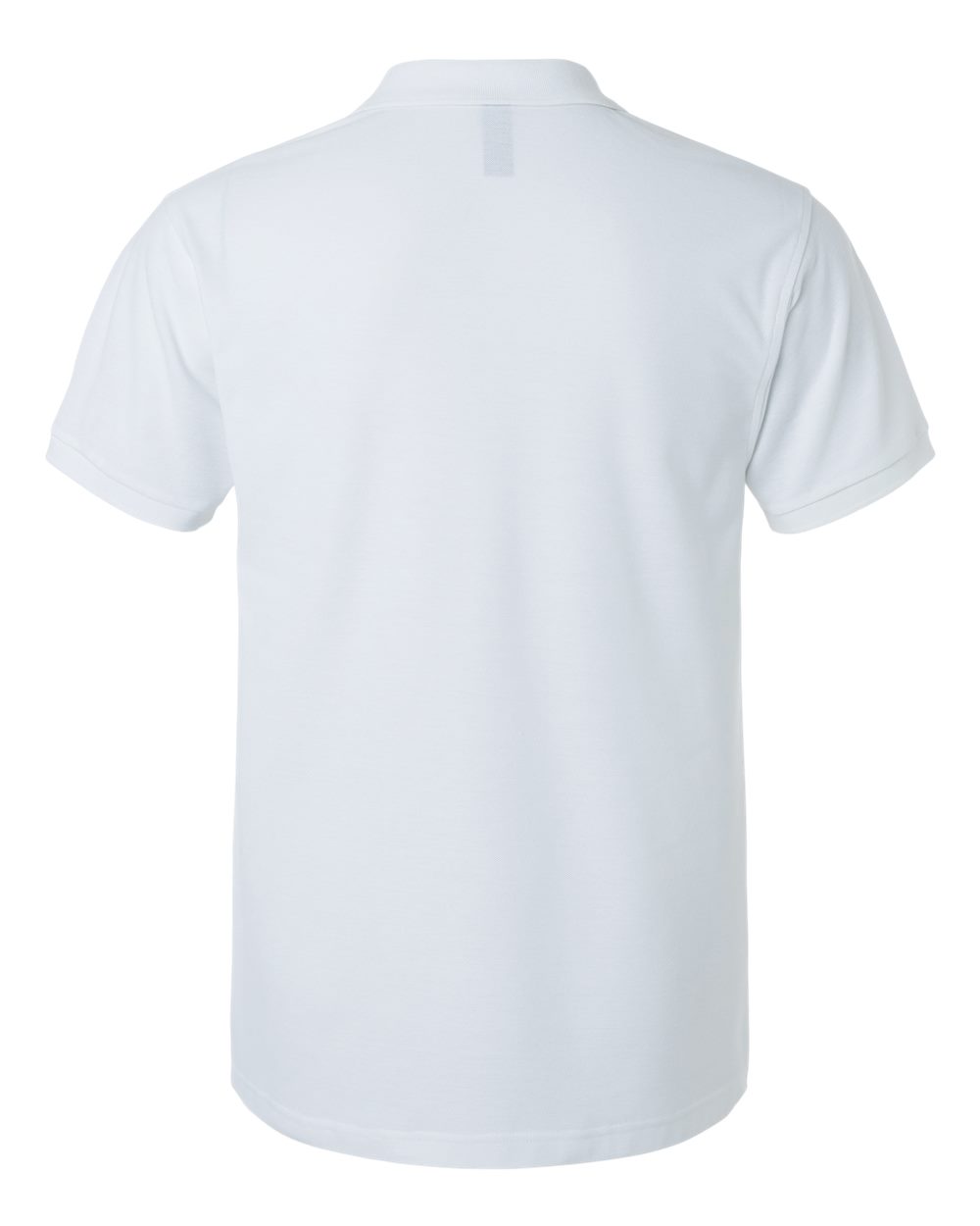 Men's Pique Polo - Back - B00596002 - White