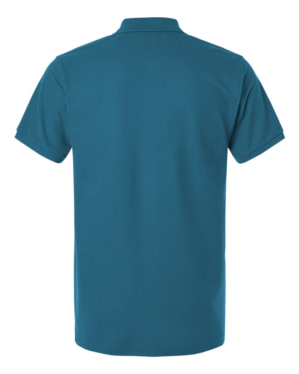 Men's Pique Polo - Back - B00596222 - Pacific Blue