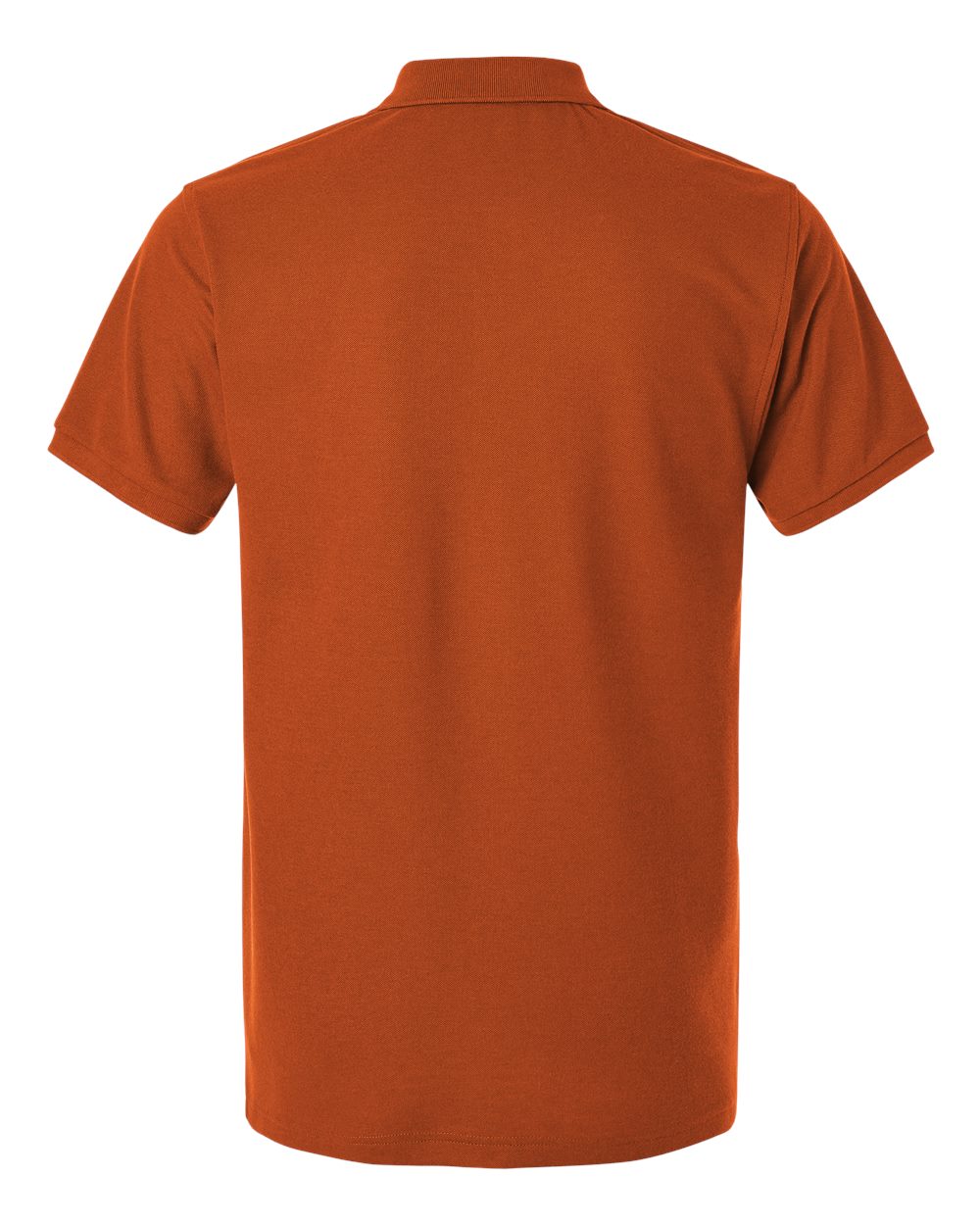 Men's Pique Polo - Back - B00596232 - Rust