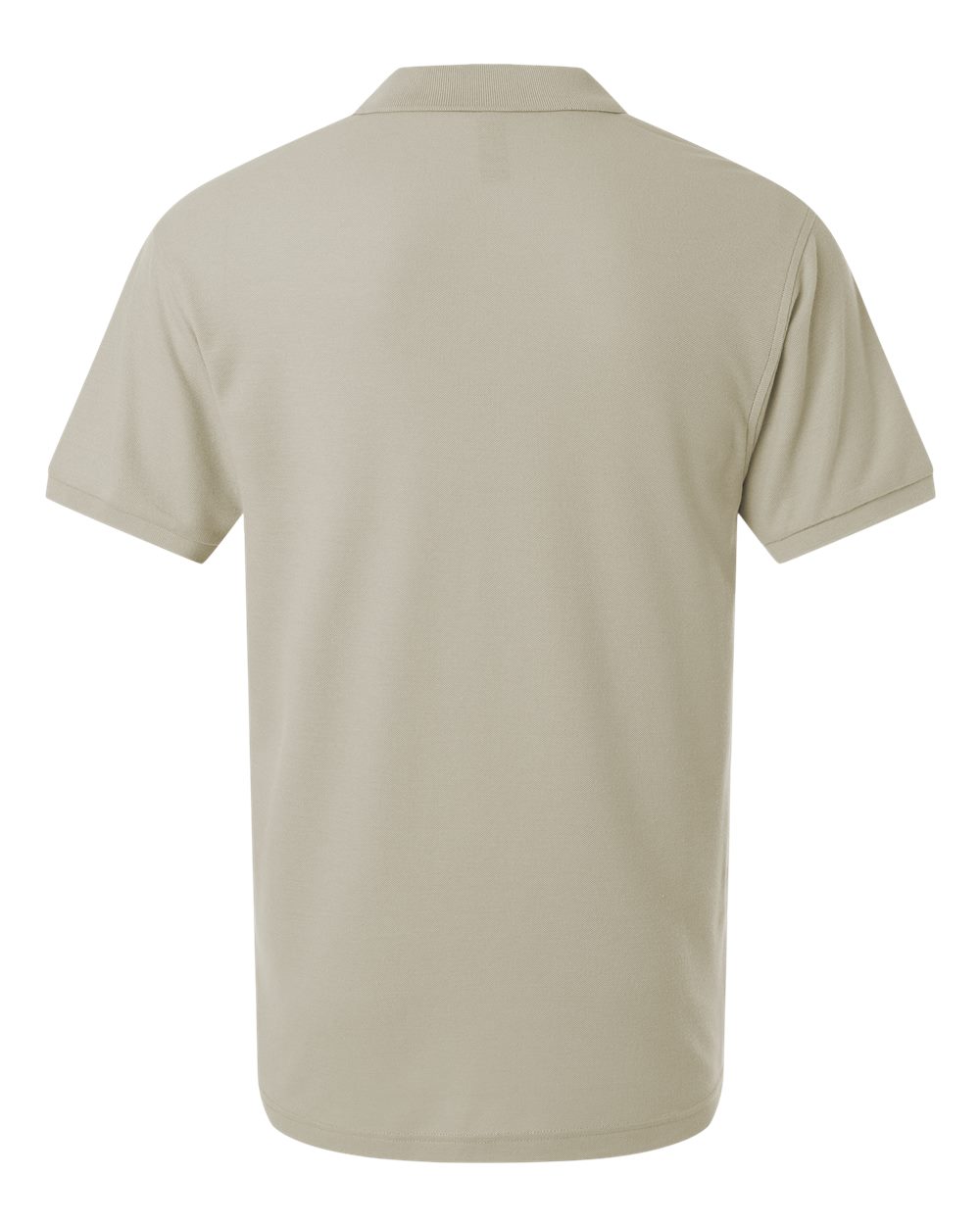 Men's Pique Polo - Back - B00596242 - Sand