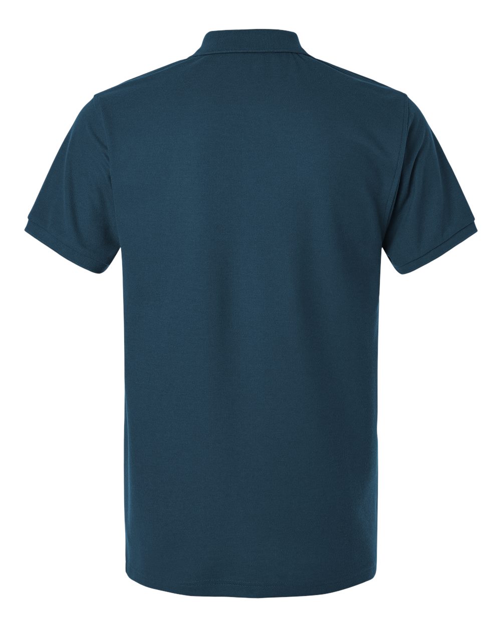 Men's Pique Polo - Back - B00596652 - Atlantic Blue