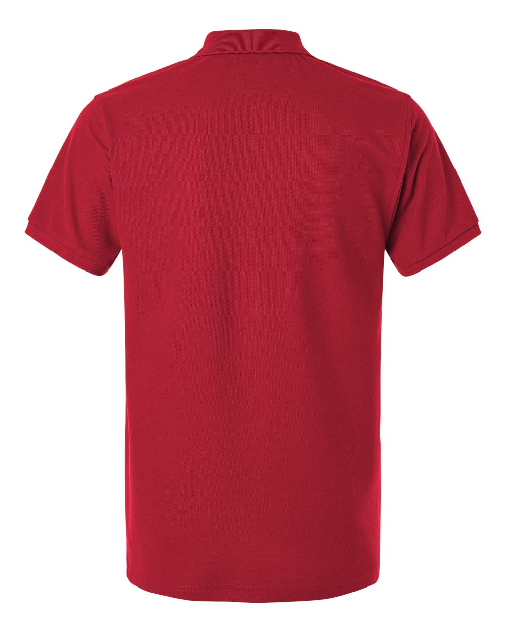 Men's Pique Polo - Back - B00596702 - Red