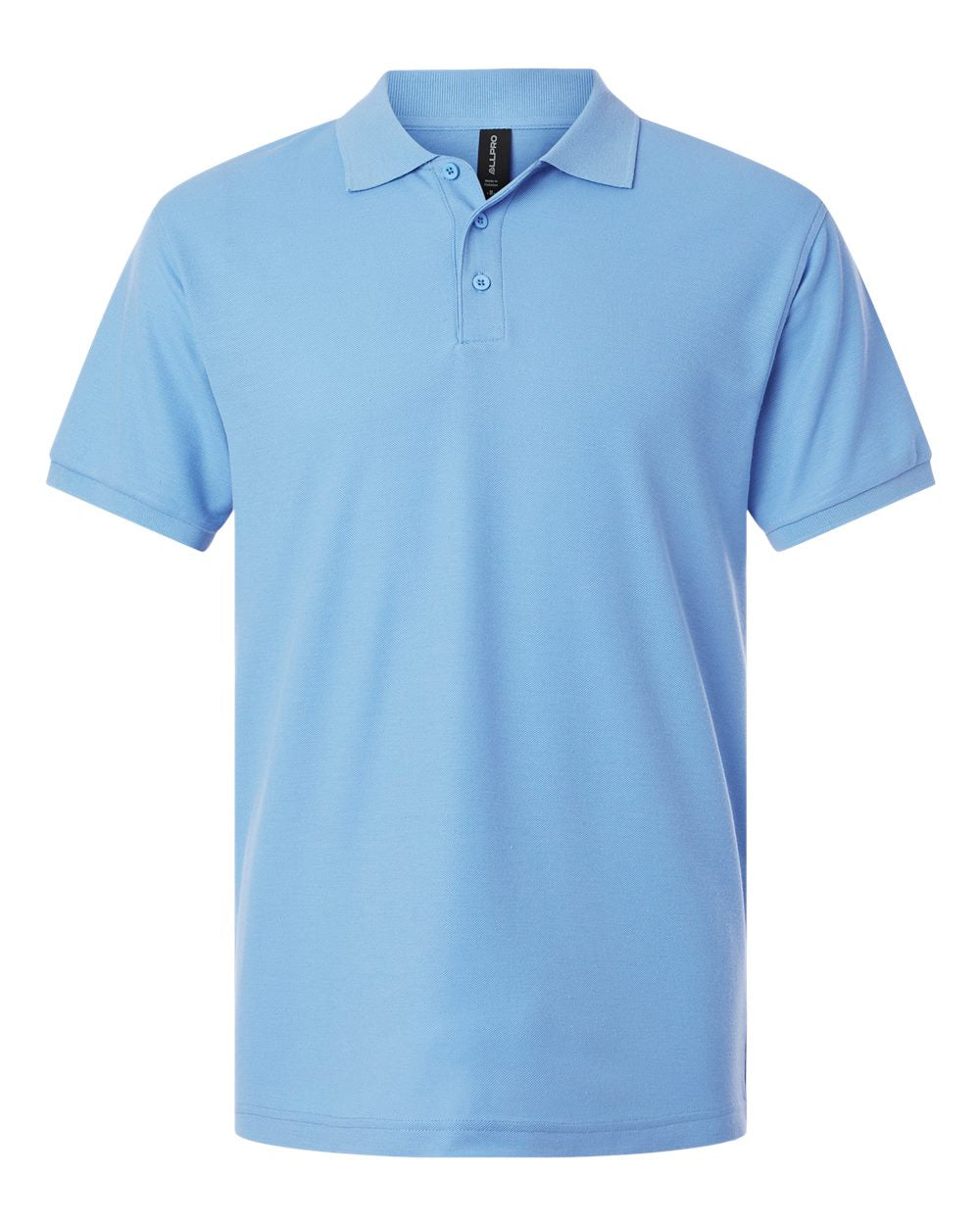 Men's Pique Polo - Front - B00596112 - Cloud Blue