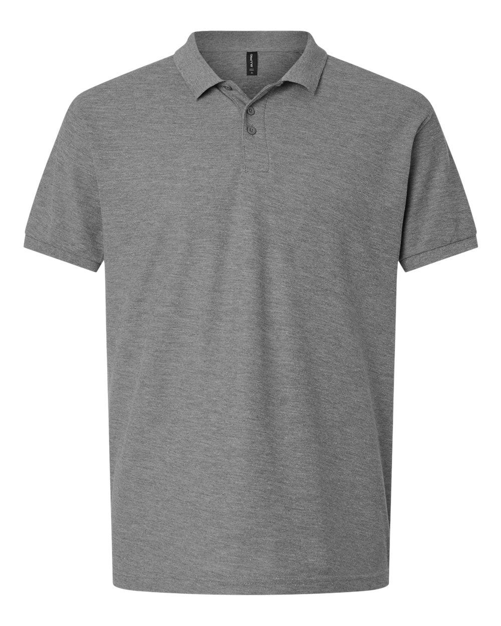 Men's Pique Polo - Front - B00596142 - Heather Granite