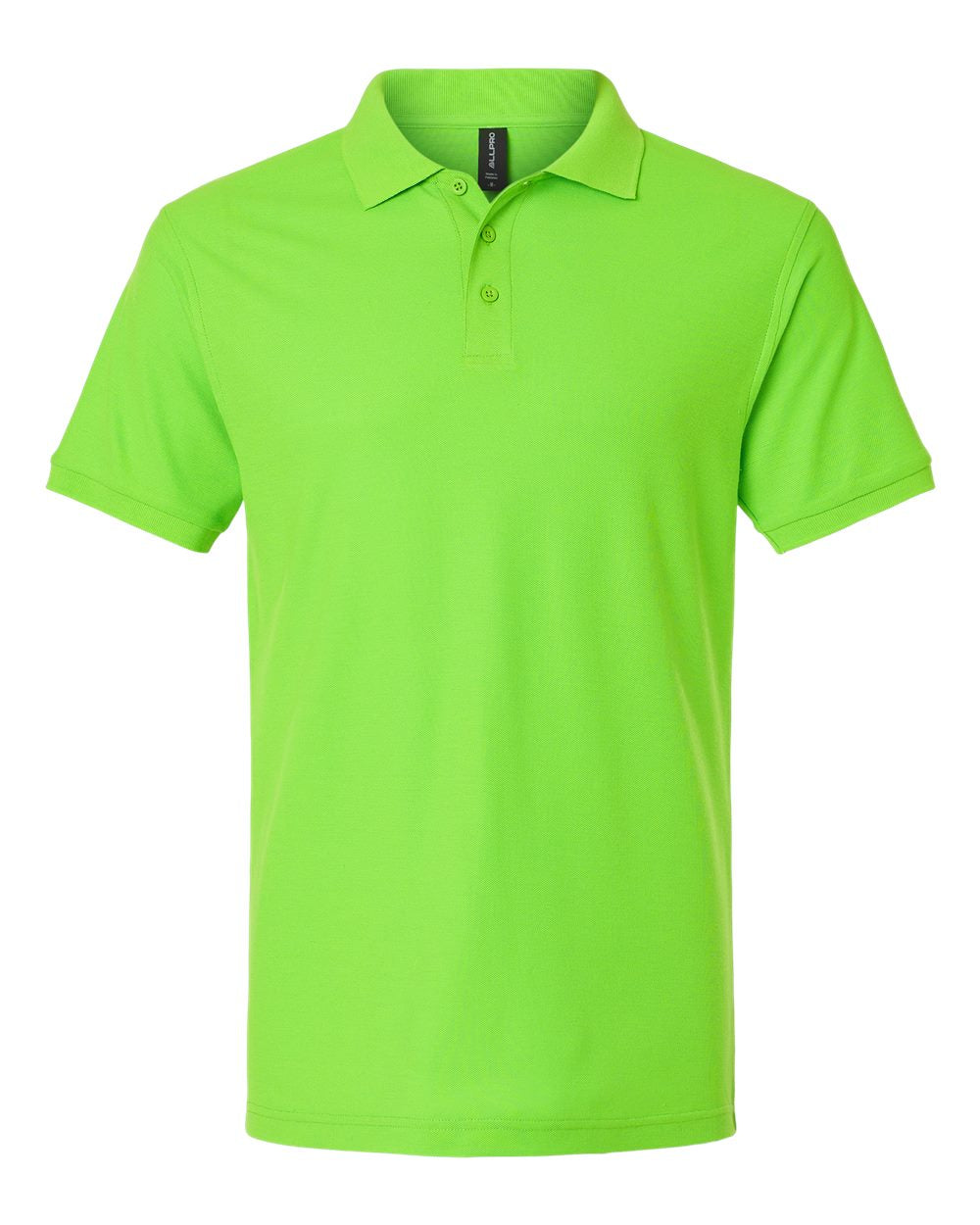 Men's Pique Polo - Front - B00596182 - Lime