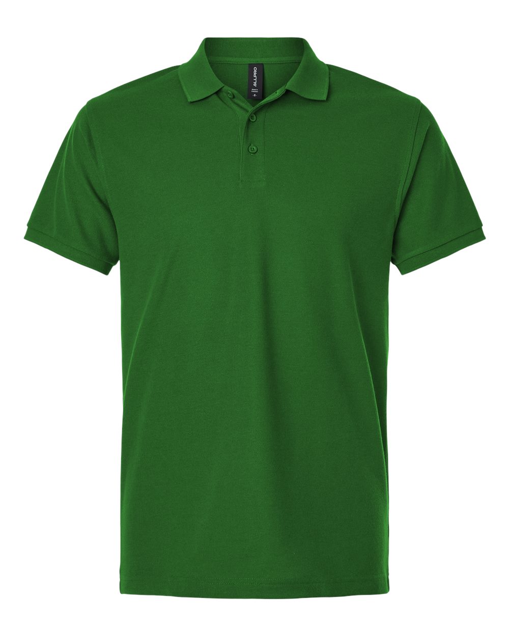 Men's Pique Polo - Front - B00596202 - Olive Green