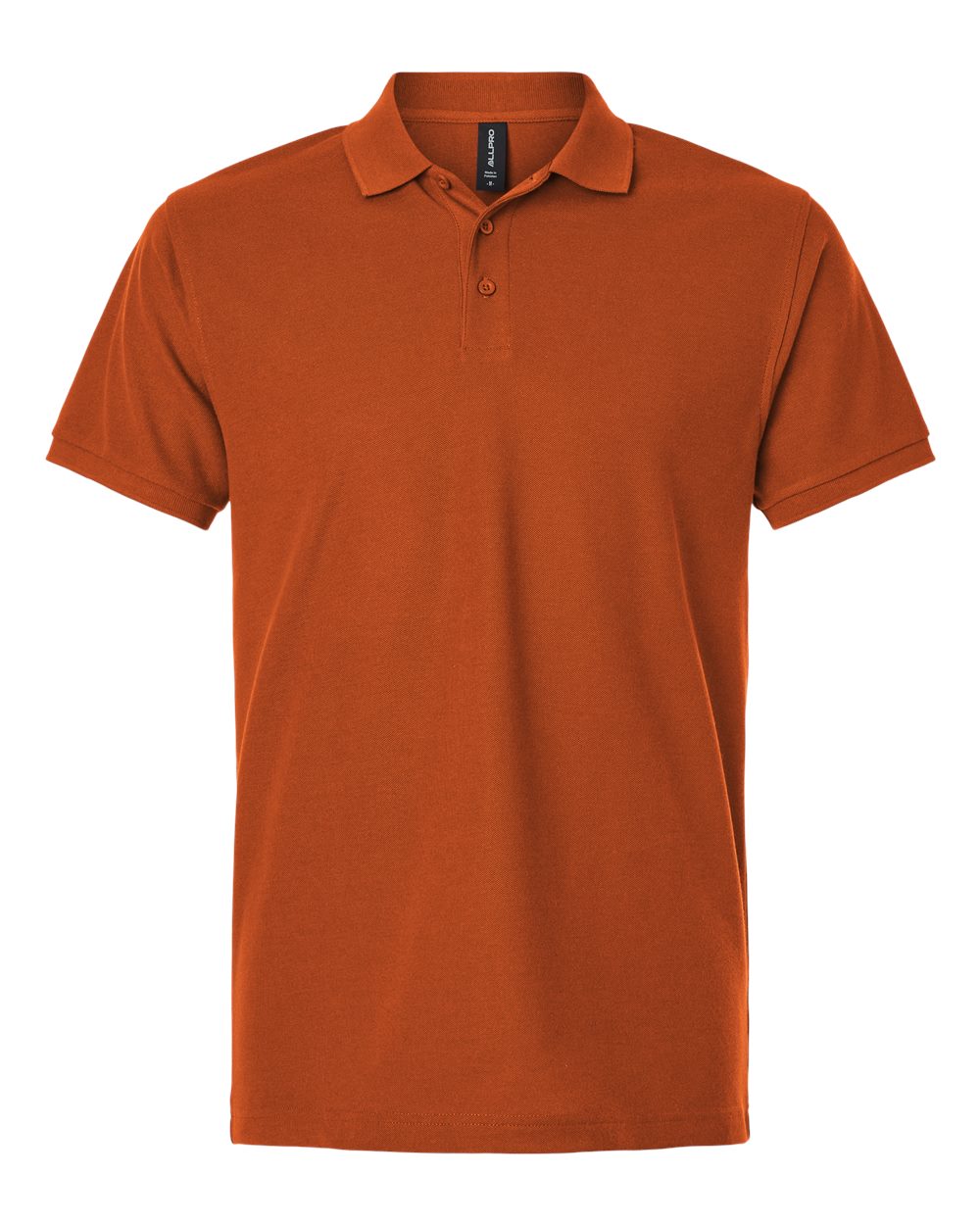 Men's Pique Polo - Front - B00596232 - Rust