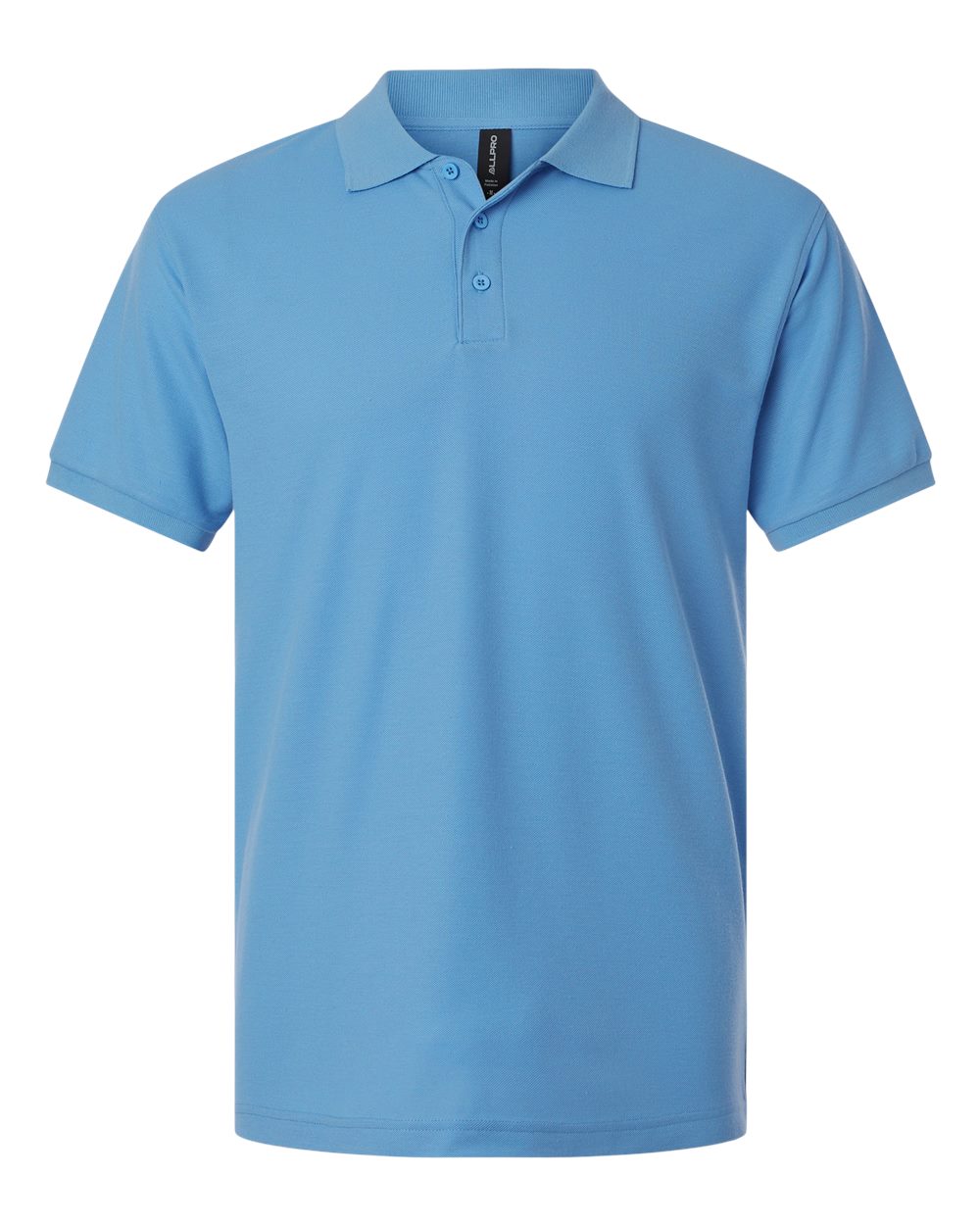 Men's Pique Polo - Front - B00596252 - Carolina Blue