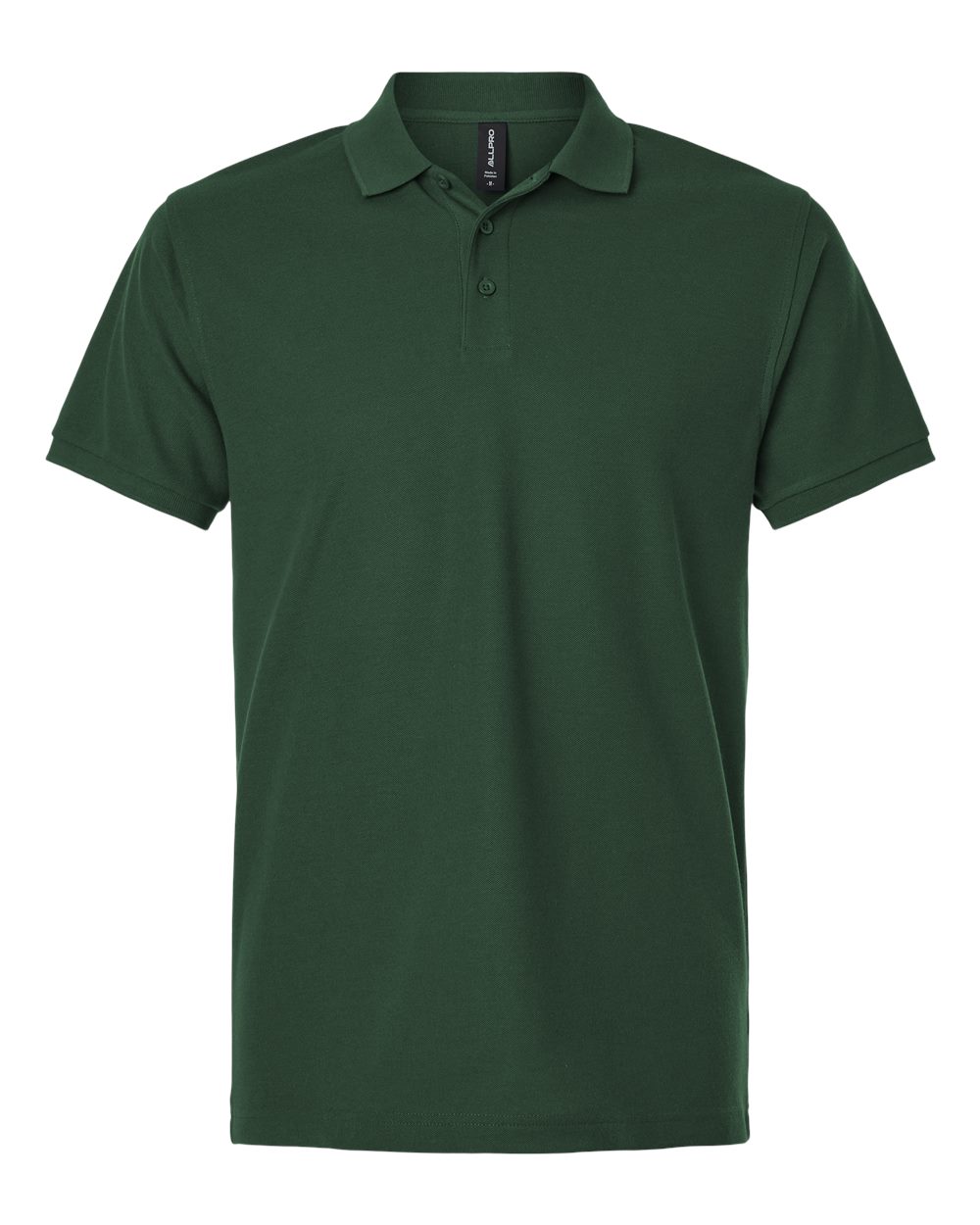 Men's Pique Polo - Front - B00596542 - Forest Green