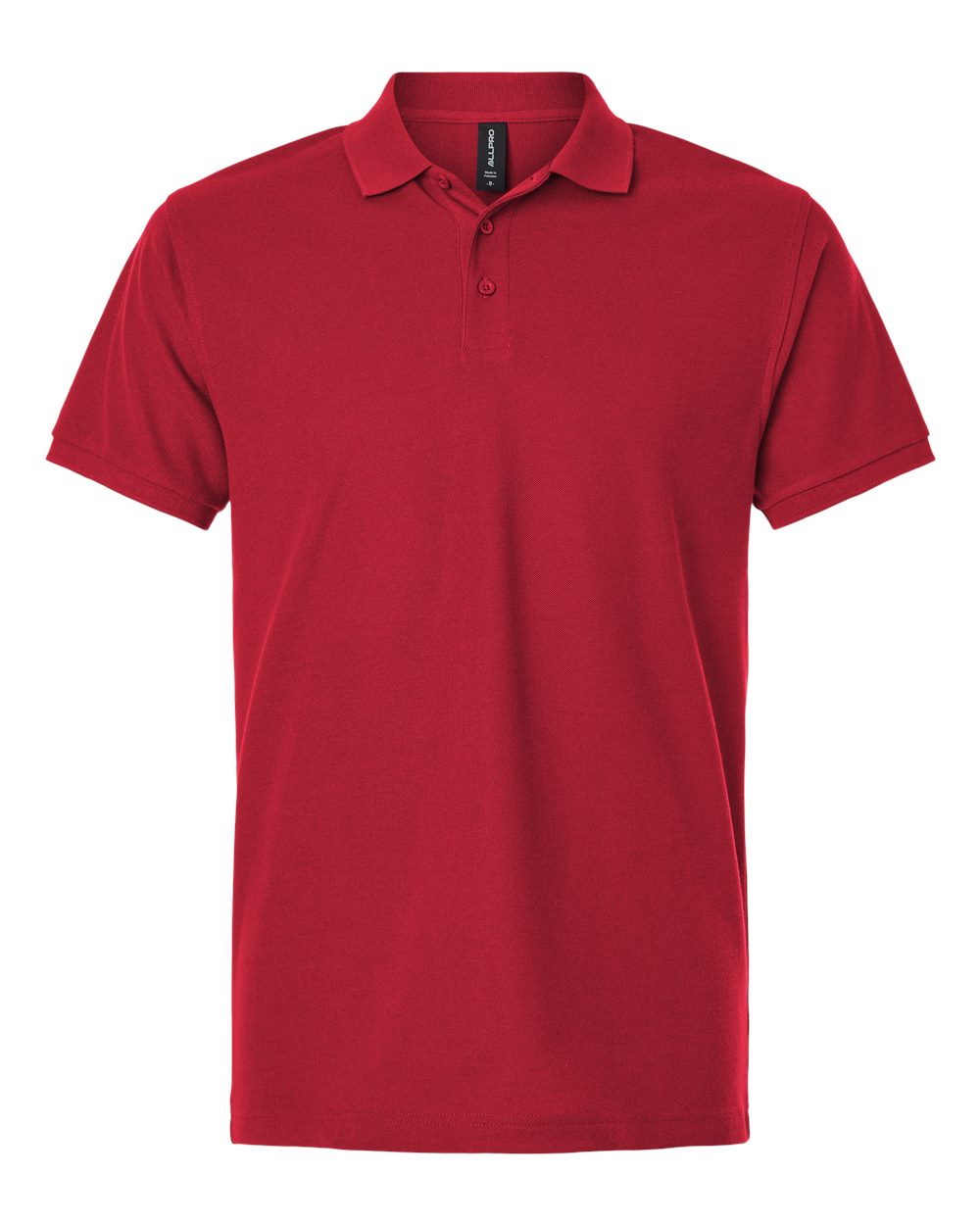 Men's Pique Polo - Front - B00596702 - Red