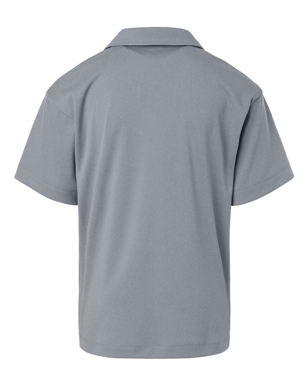 Youth Pro-Lock Performance Polo - Back - B00696092 - Heather Steel
