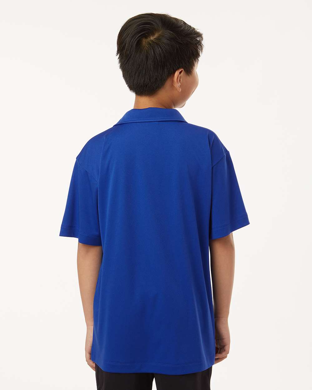 Youth Pro-Lock Performance Polo - OnModelBack - B00696752 - Royal