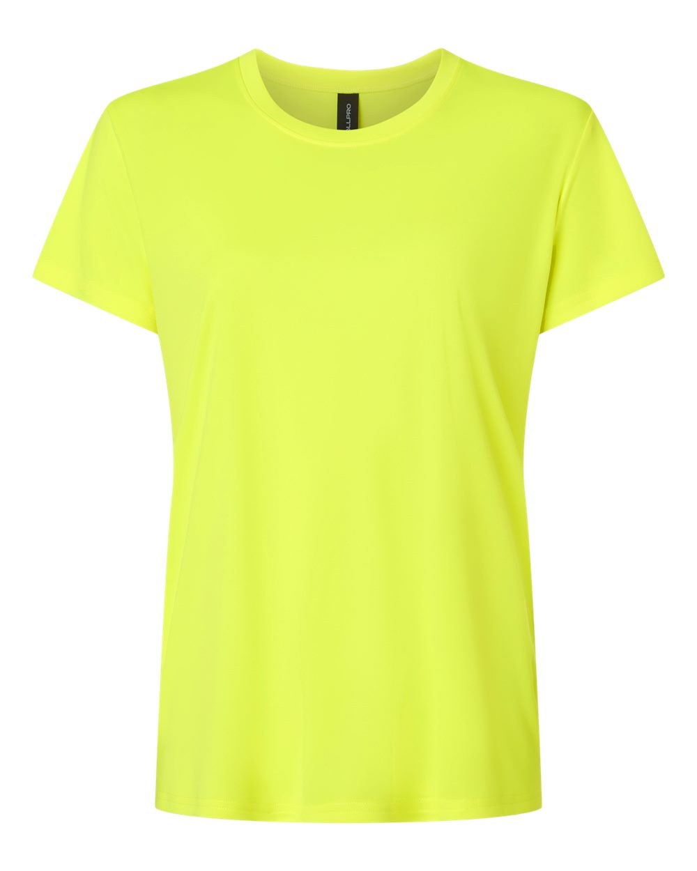 Women's Pro-Lock Performance T-Shirt - Front - B00796163 - Neon Yellow