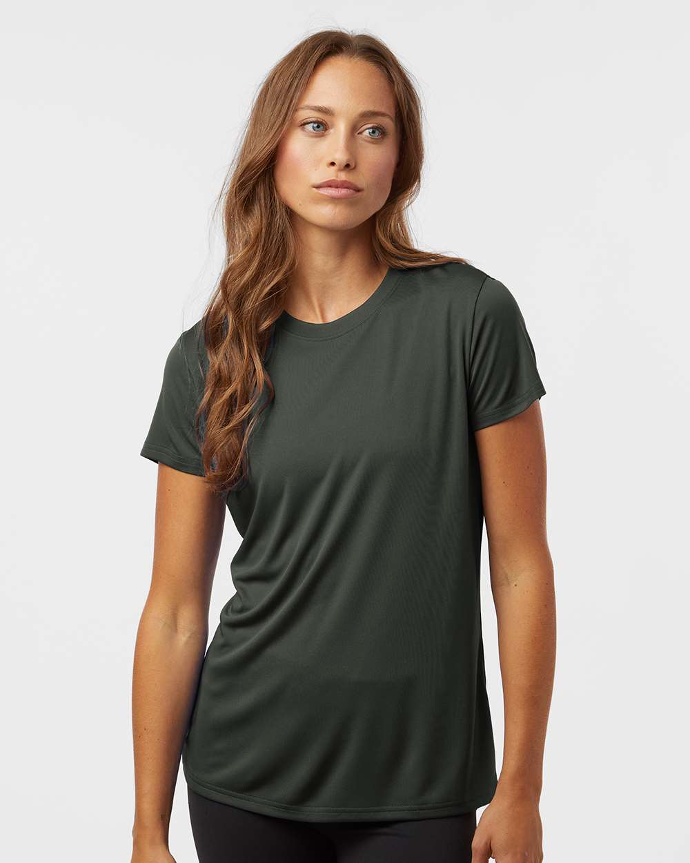 Women's Pro-Lock Performance T-Shirt - OnModelFront - B00796213 - Smoke