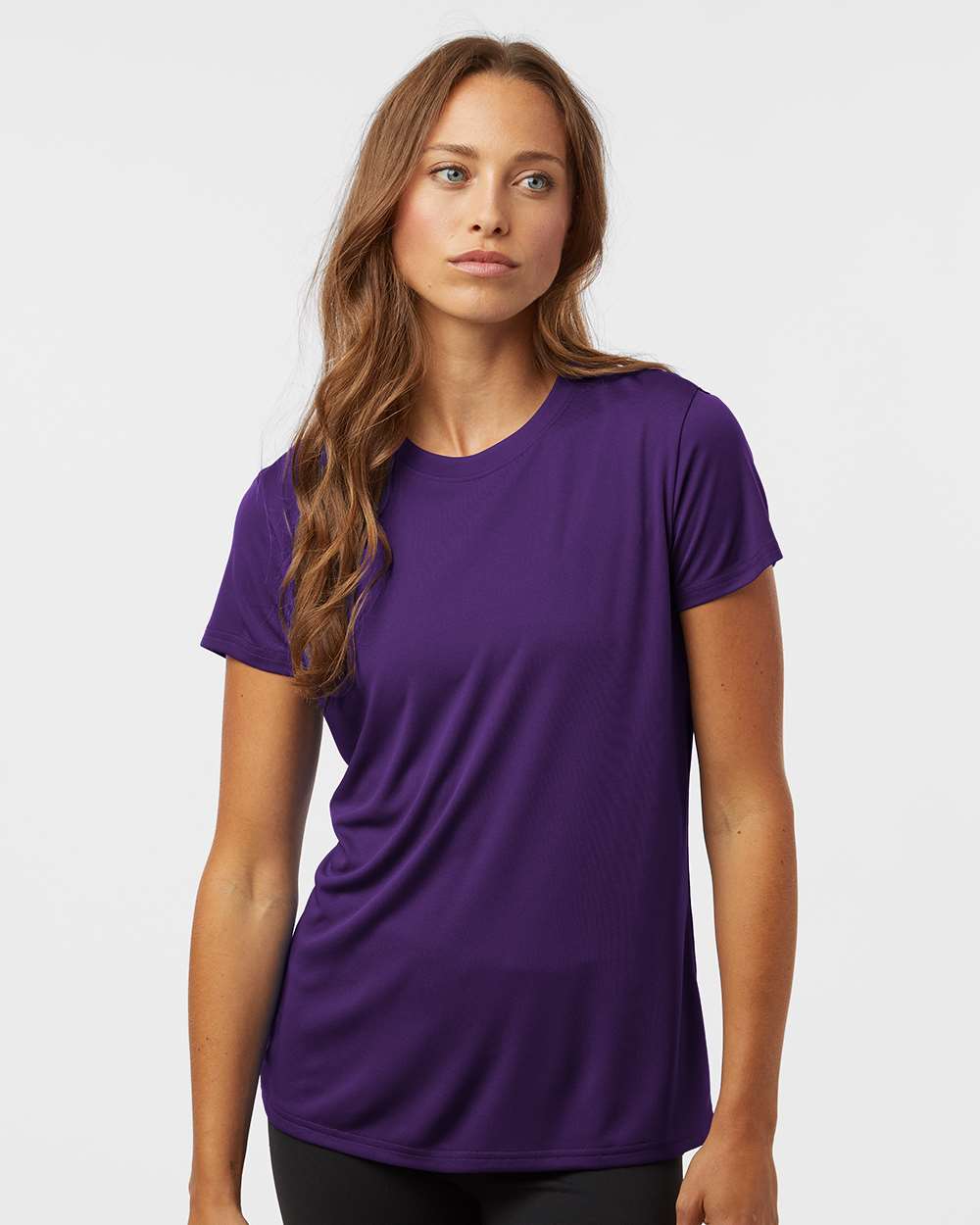 Women's Pro-Lock Performance T-Shirt - OnModelFront - B00796673 - Purple