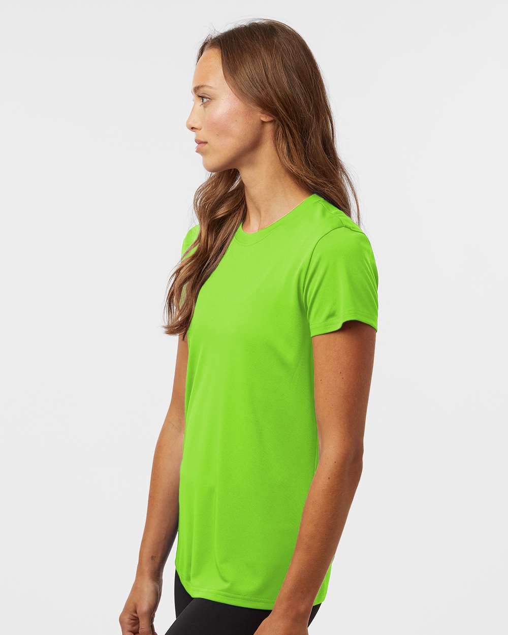 Women's Pro-Lock Performance T-Shirt - OnModelSide - B00796143 - Lime