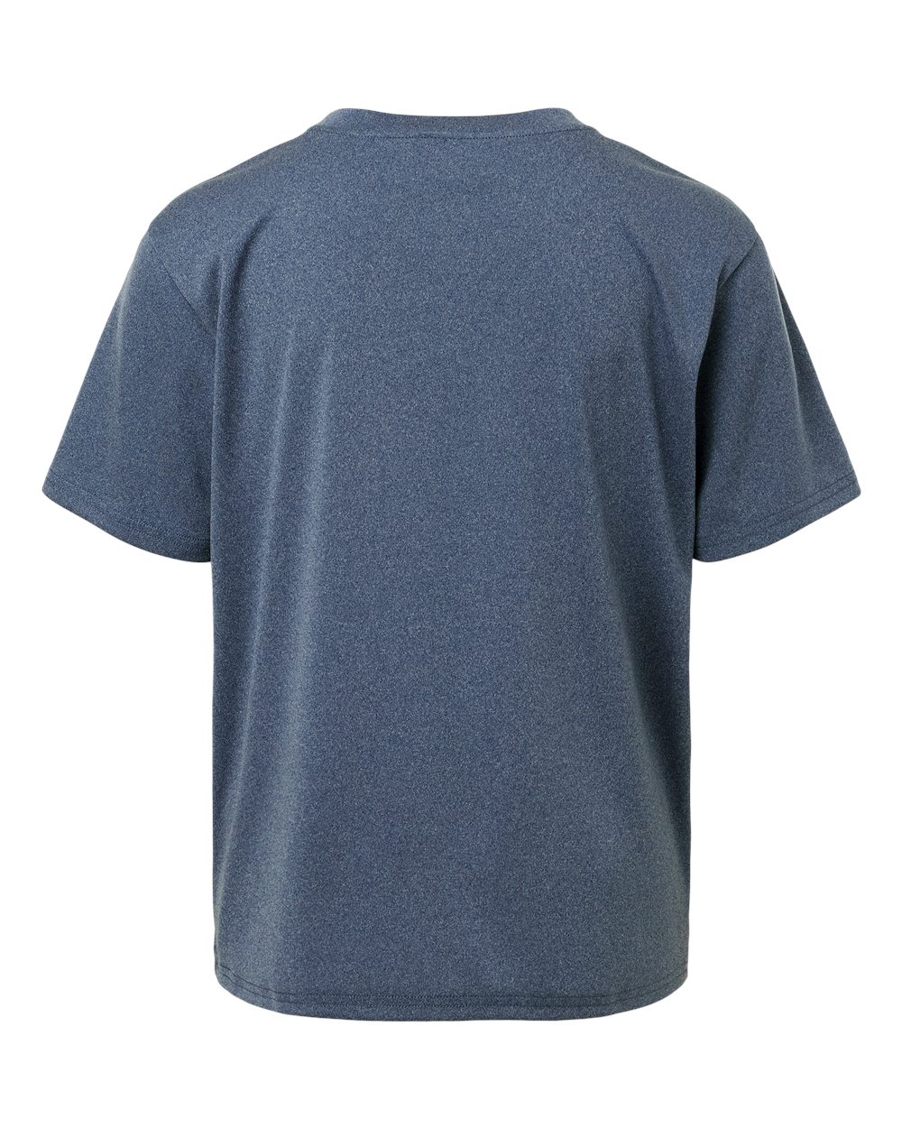 Youth Pro-Lock Performance T-Shirt - Back - B00896652 - Heather Navy