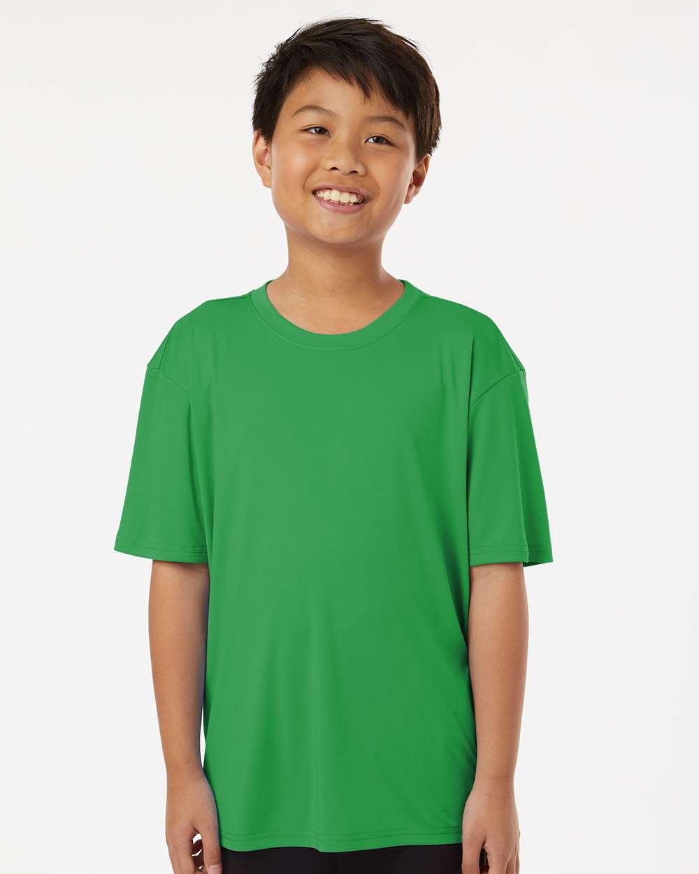 Youth Pro-Lock Performance T-Shirt - OnModelFront - B00896172 - Kelly Green