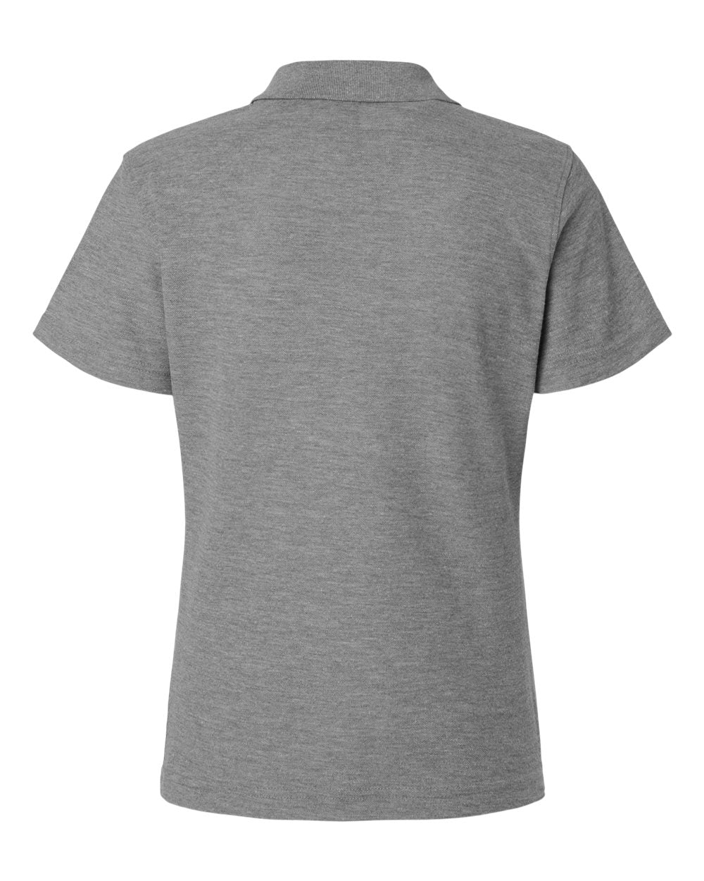 Women's Pique Polo - Back - B01096143 - Heather Granite