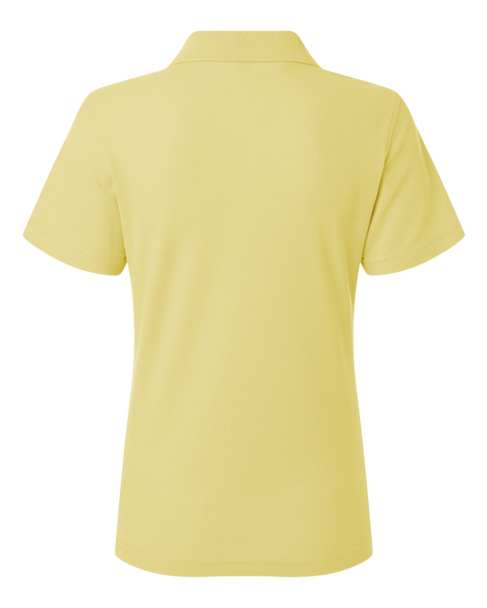 Women's Pique Polo - Back - B01096163 - Light Yellow