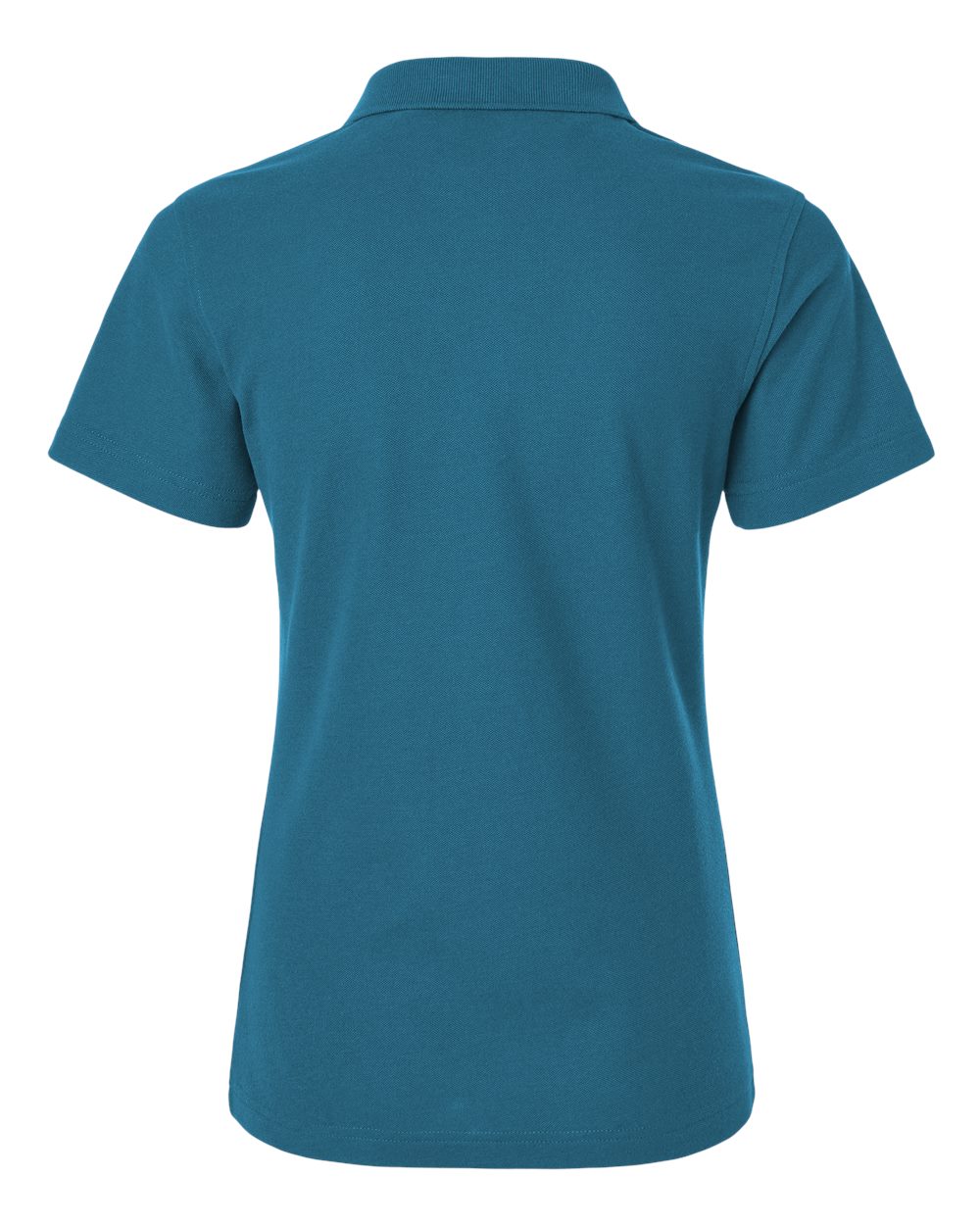 Women's Pique Polo - Back - B01096223 - Pacific Blue