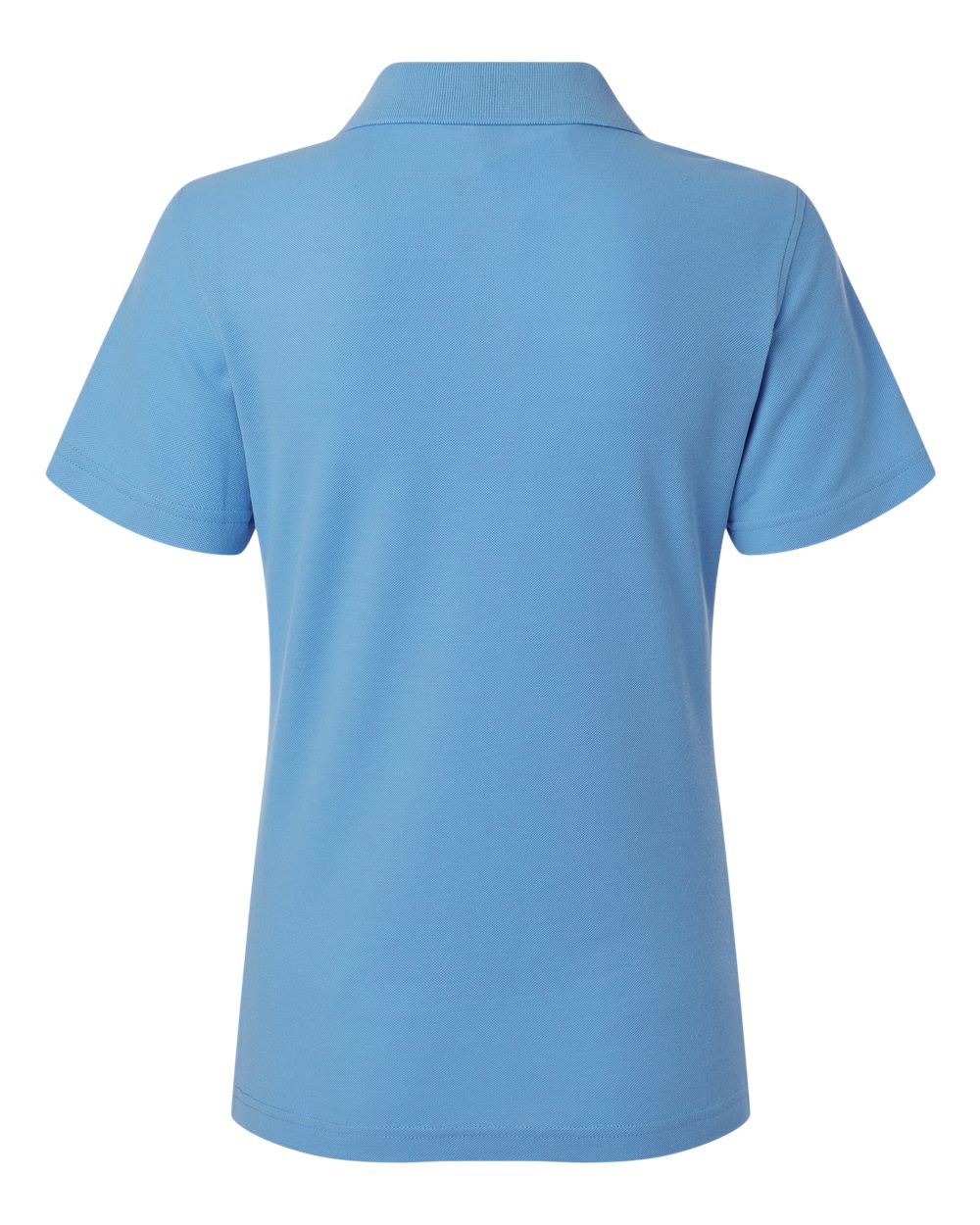 Women's Pique Polo - Back - B01096253 - Carolina Blue