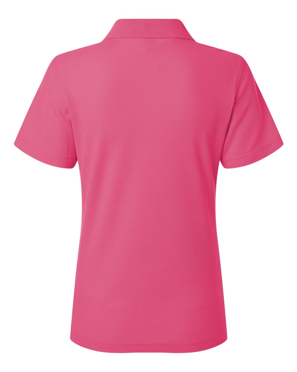 Women's Pique Polo - Back - B01096303 - Bright Pink
