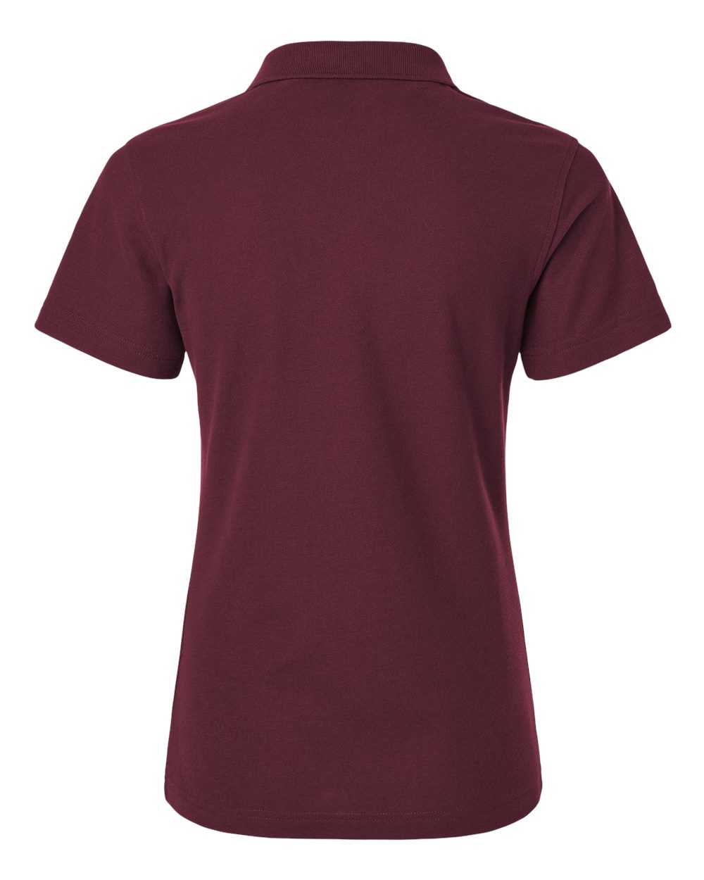 Women's Pique Polo - Back - B01096533 - Maroon