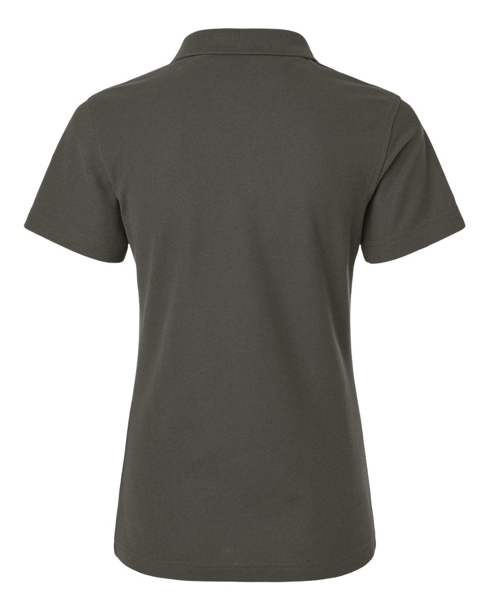 Women's Pique Polo - Back - B01096593 - Charcoal