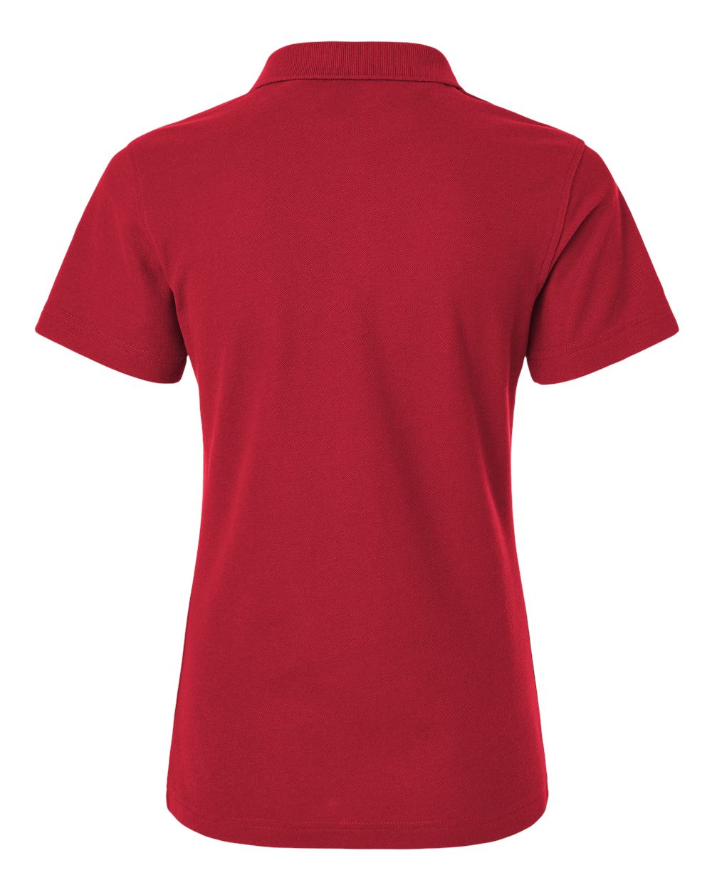 Women's Pique Polo - Back - B01096703 - Red
