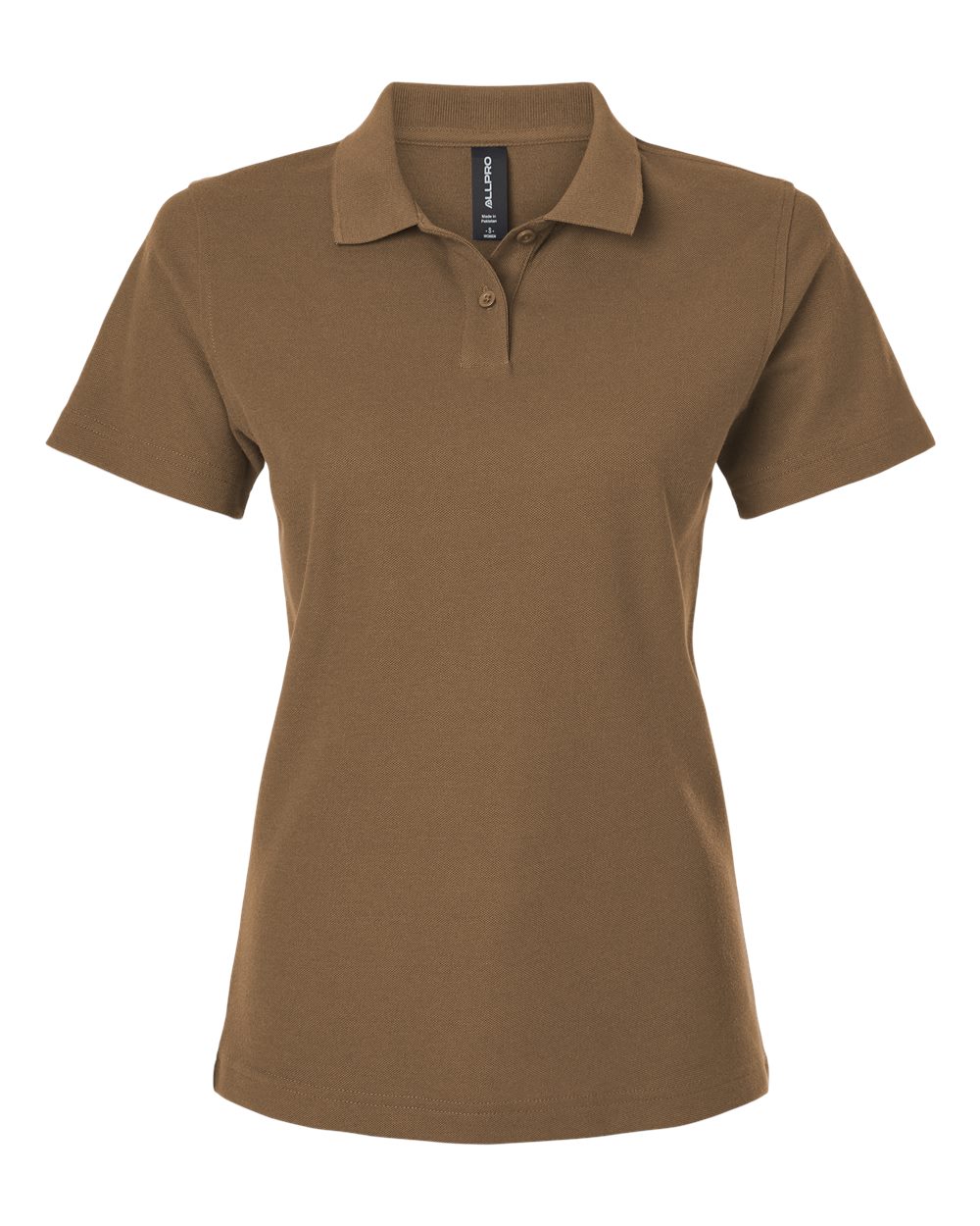 Women's Pique Polo - Front - B01096103 - Cigar