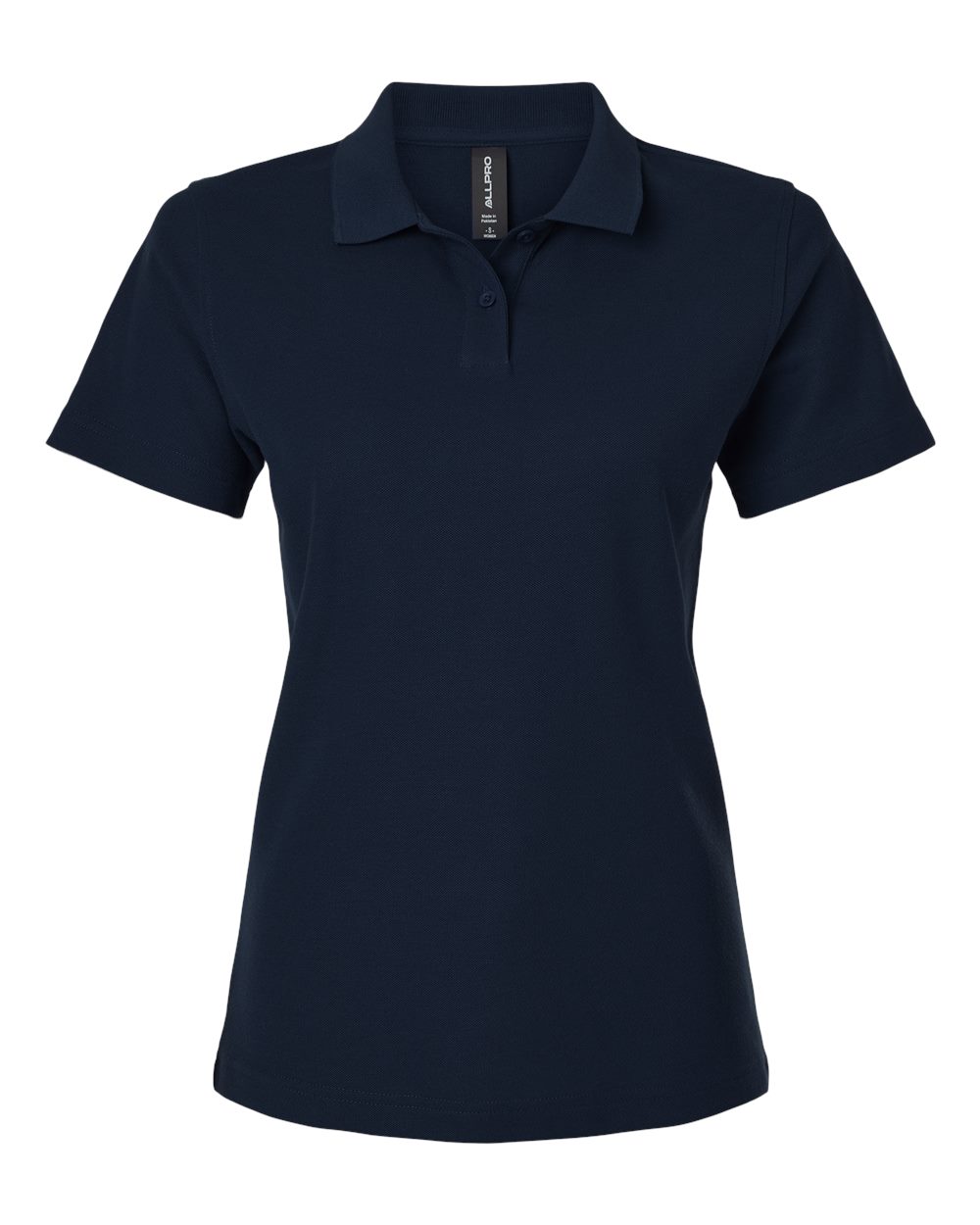 Women's Pique Polo - Front - B01096193 - Navy