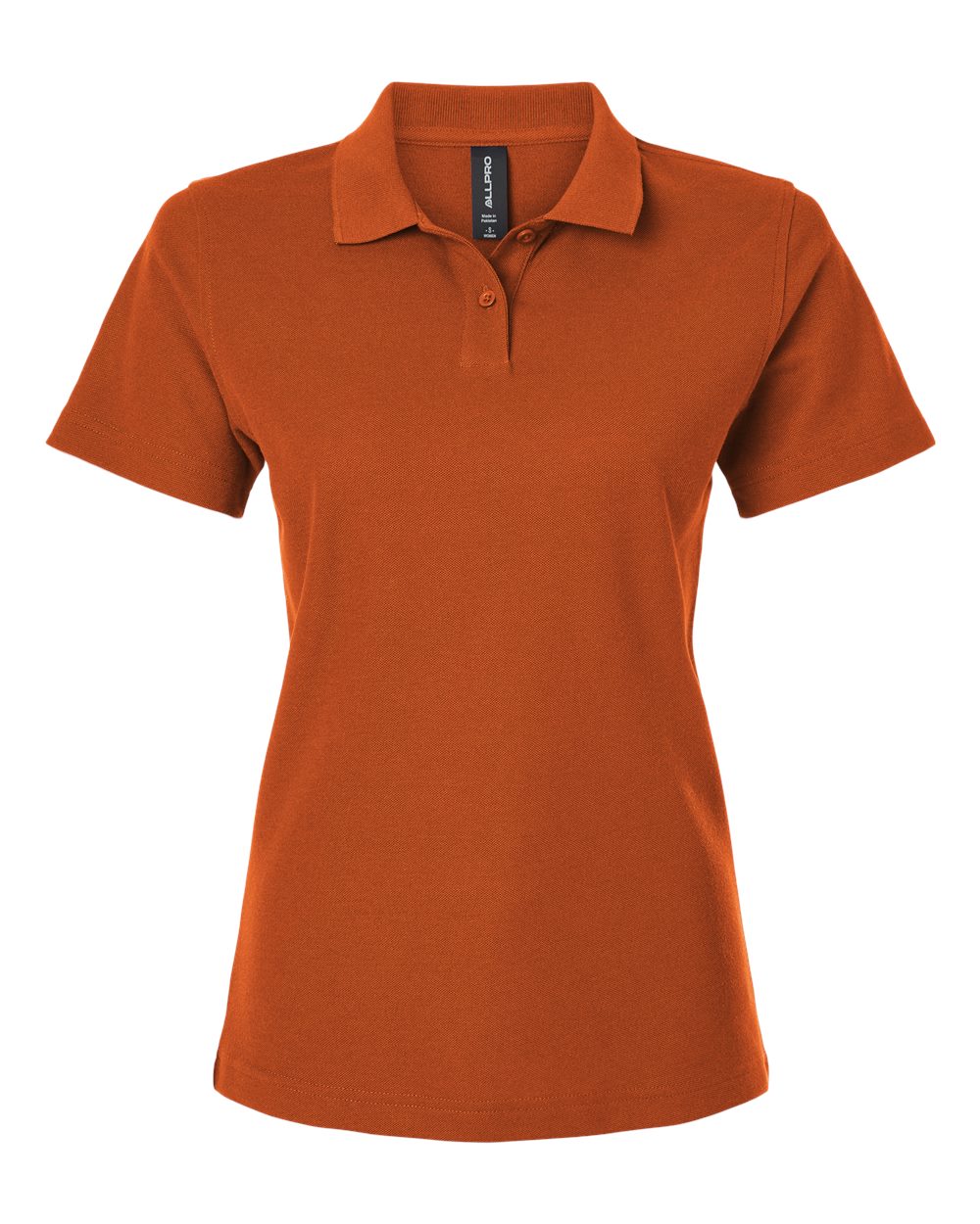 Women's Pique Polo - Front - B01096233 - Rust