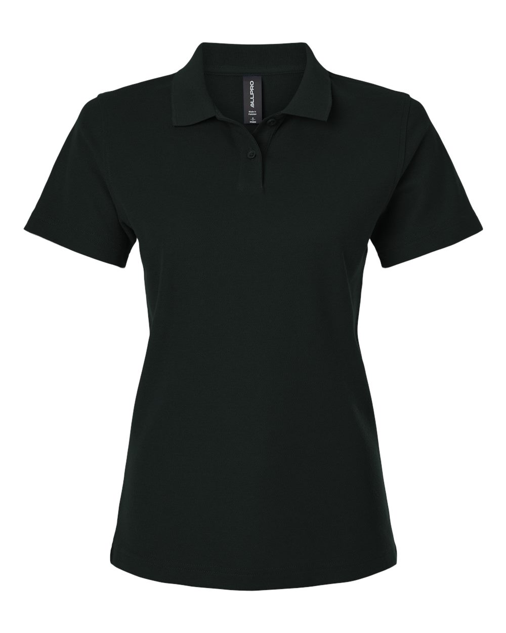 Women's Pique Polo - Front - B01096503 - Black