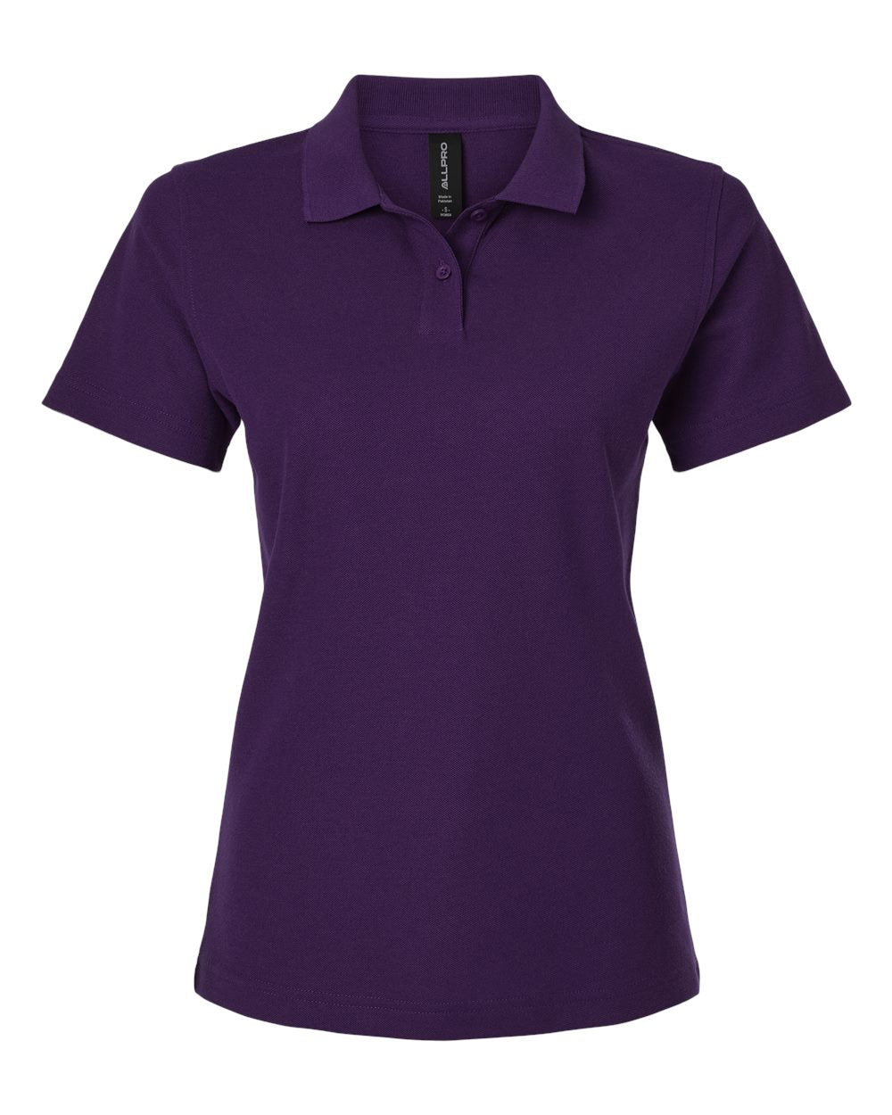 Women's Pique Polo - Front - B01096673 - Purple