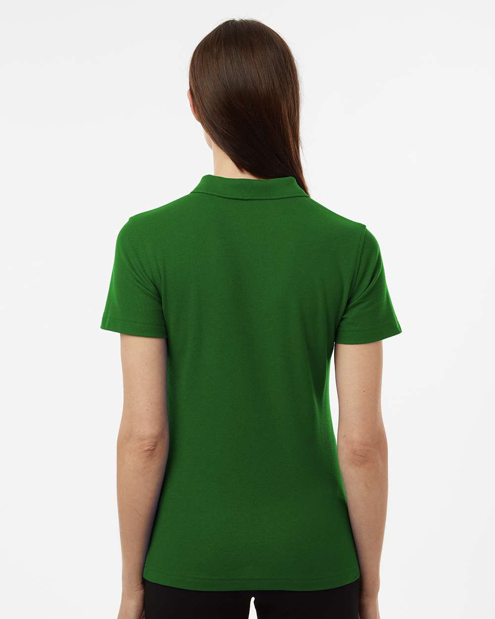 Women's Pique Polo - OnModelBack - B01096203 - Olive Green