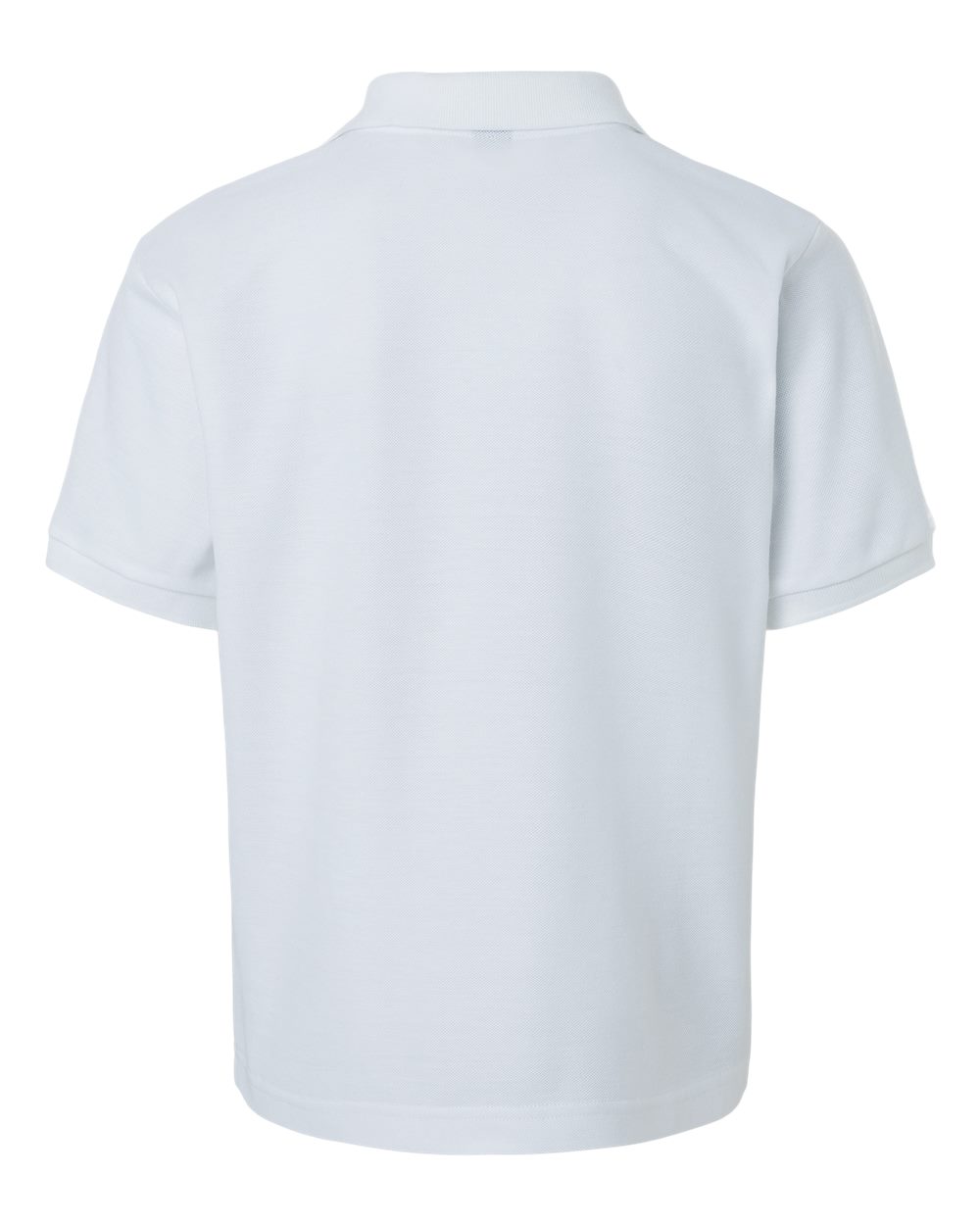 Youth Pique Polo - Back - B01196002 - White