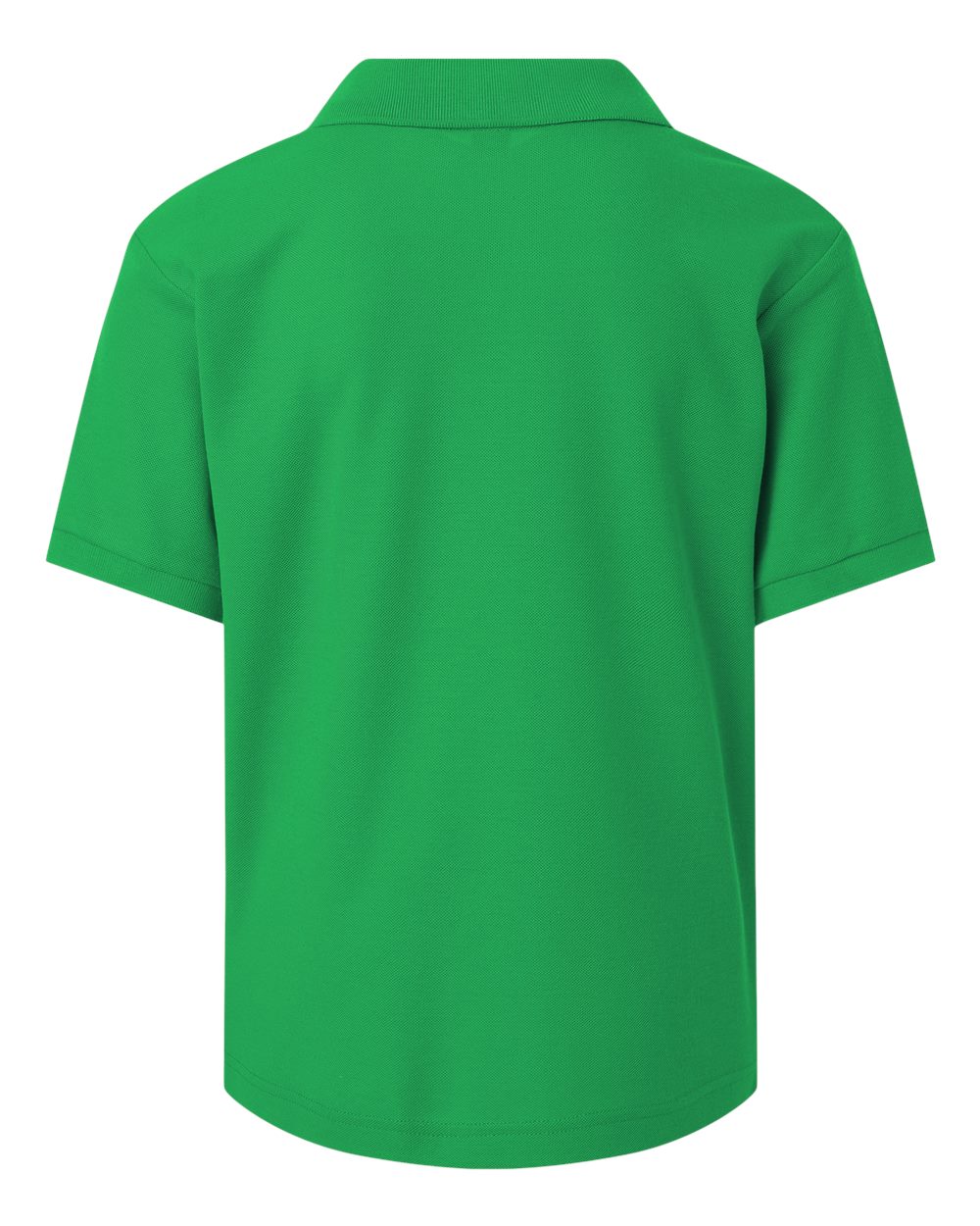 Youth Pique Polo - Back - B01196172 - Kelly Green