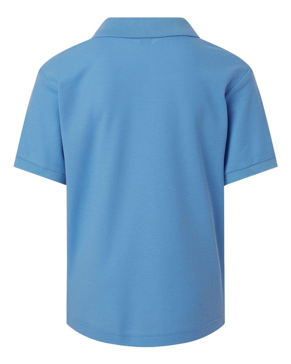 Youth Pique Polo - Back - B01196252 - Carolina Blue