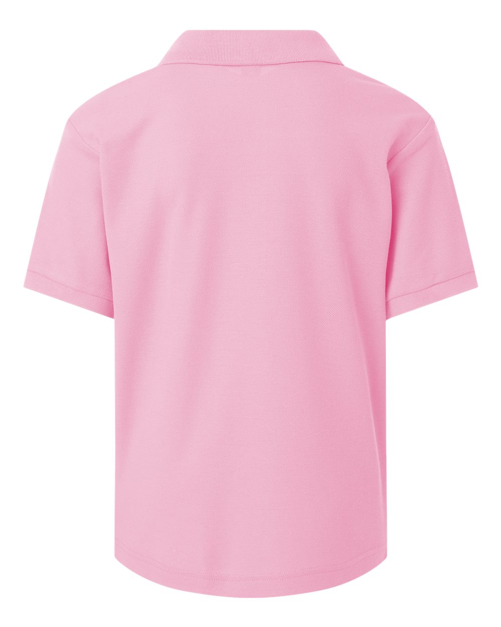 Youth Pique Polo - Back - B01196302 - Light Pink