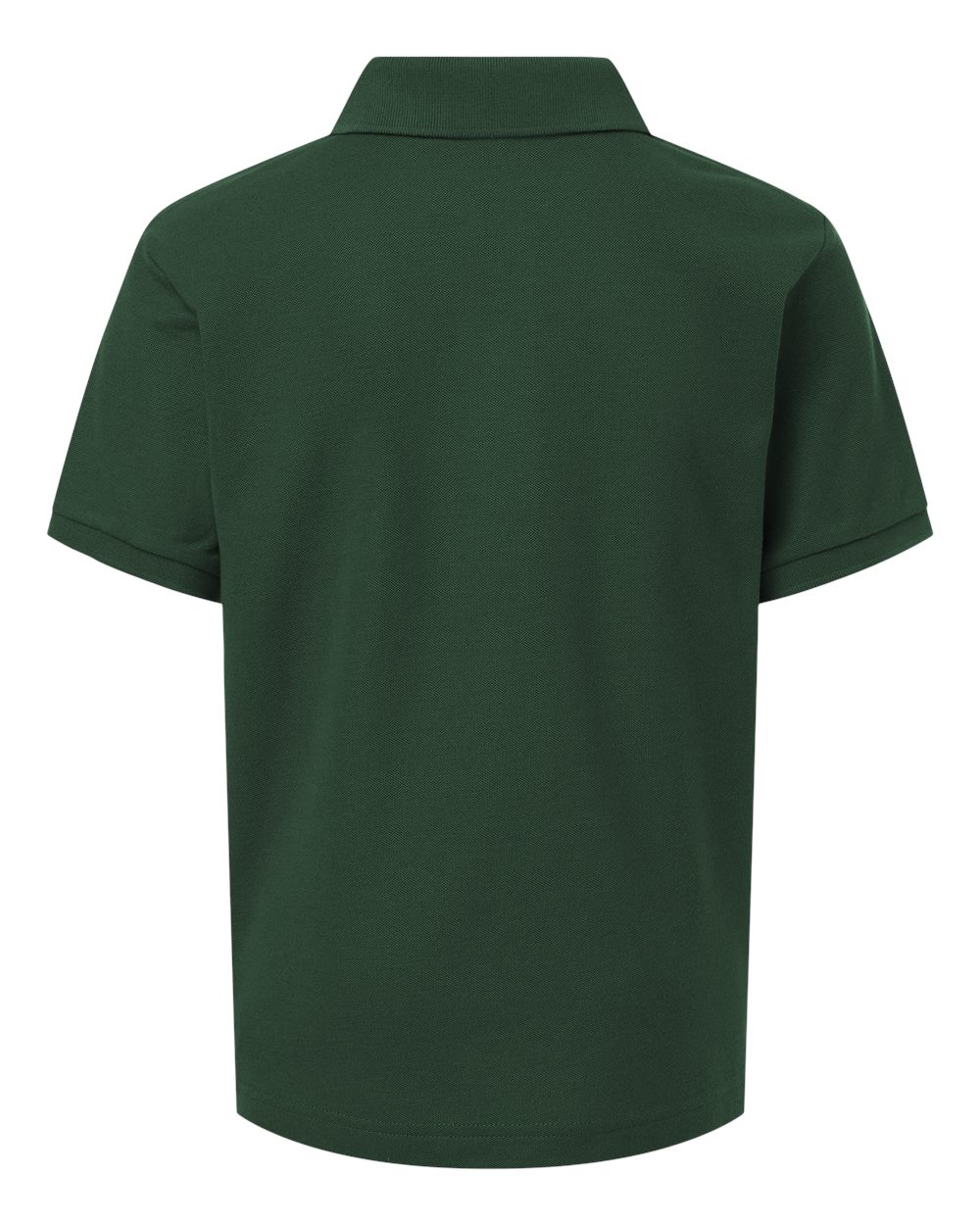 Youth Pique Polo - Back - B01196542 - Forest Green