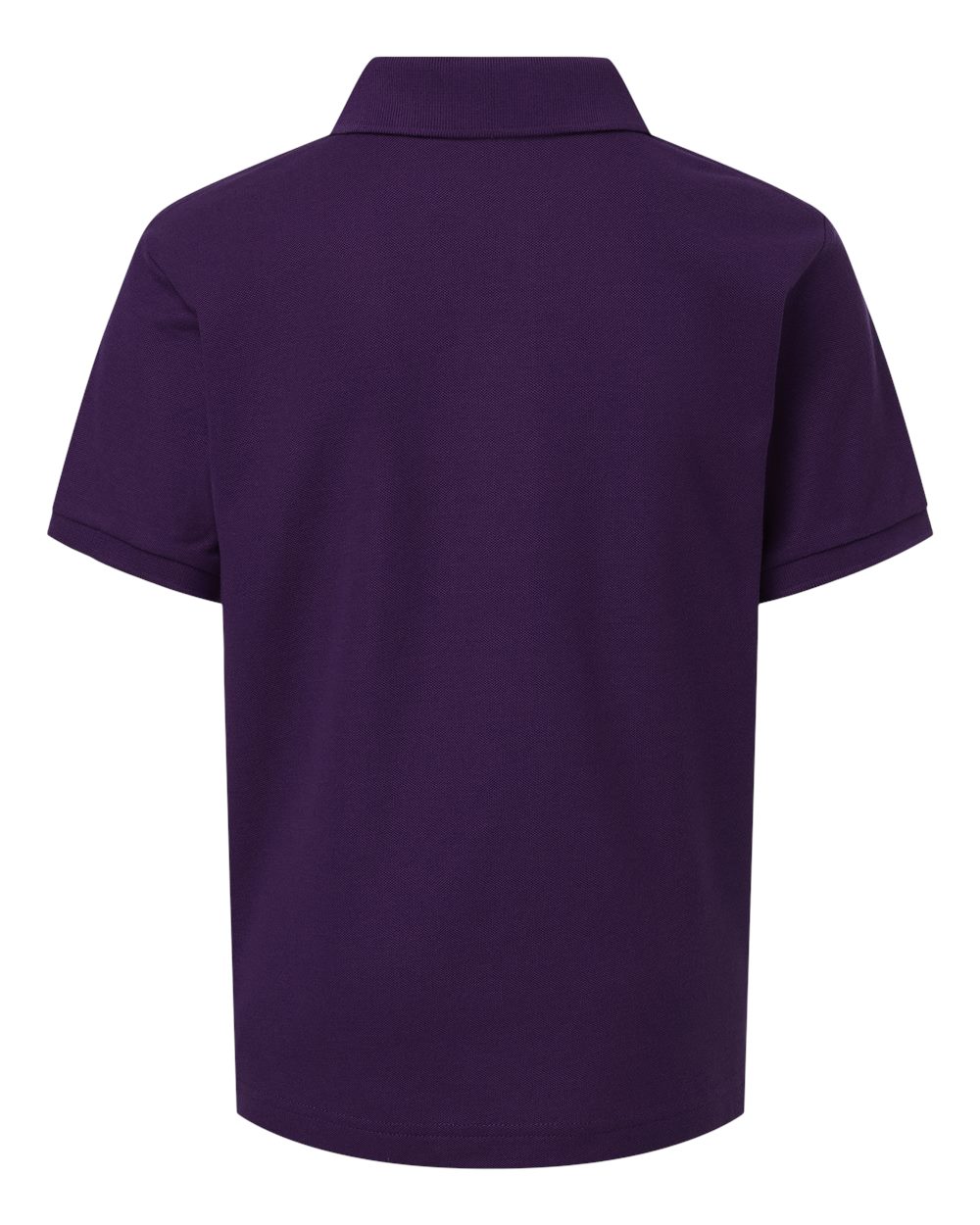 Youth Pique Polo - Back - B01196672 - Purple