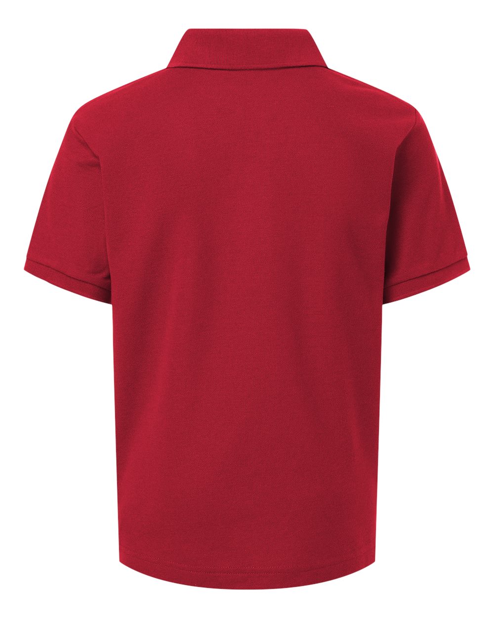 Youth Pique Polo - Back - B01196702 - Red