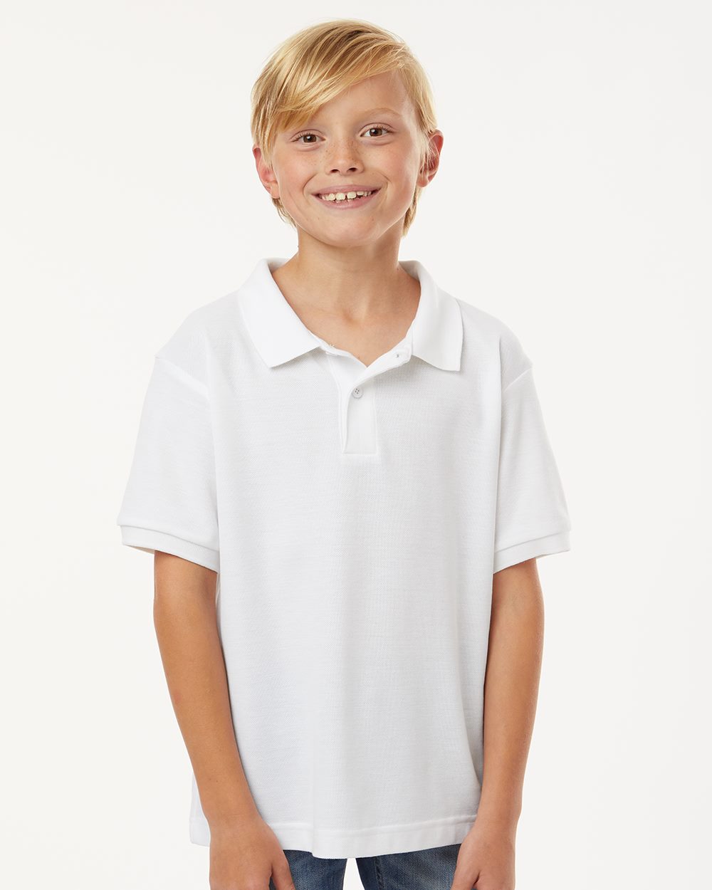 Youth Pique Polo - styleImage