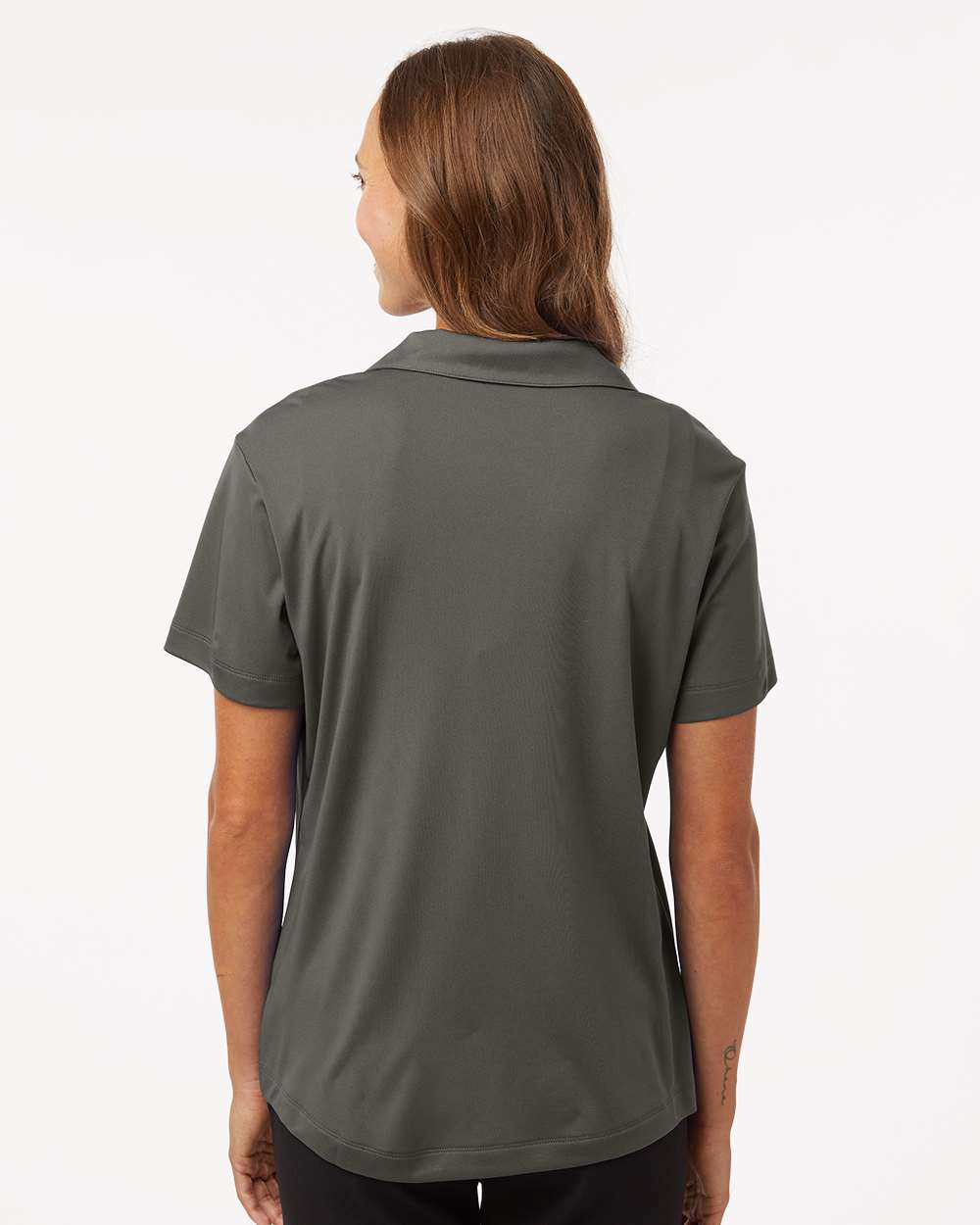 Women's Pro-Lock Performance Polo - OnModelBack - B01896593 - Charcoal