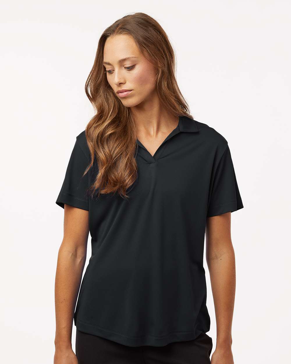 Women's Pro-Lock Performance Polo - OnModelFront - B01896503 - Black