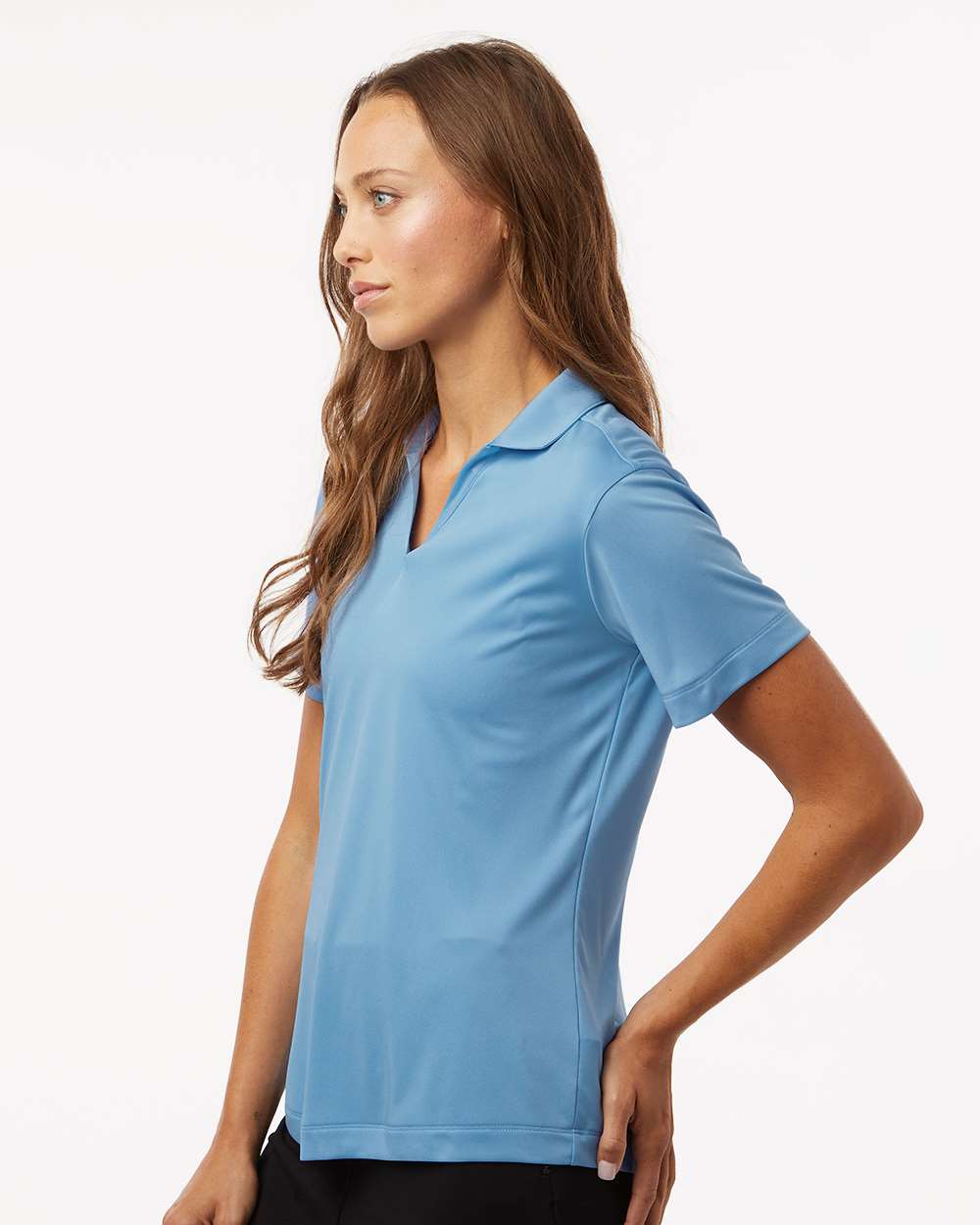 Women's Pro-Lock Performance Polo - OnModelSide - B01896103 - Carolina Blue