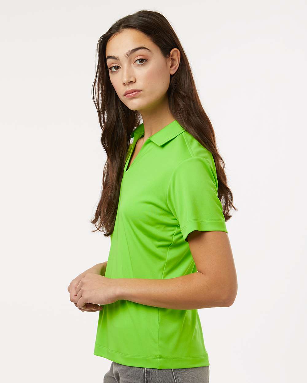 Women's Pro-Lock Performance Polo - OnModelSide - B01896173 - Lime