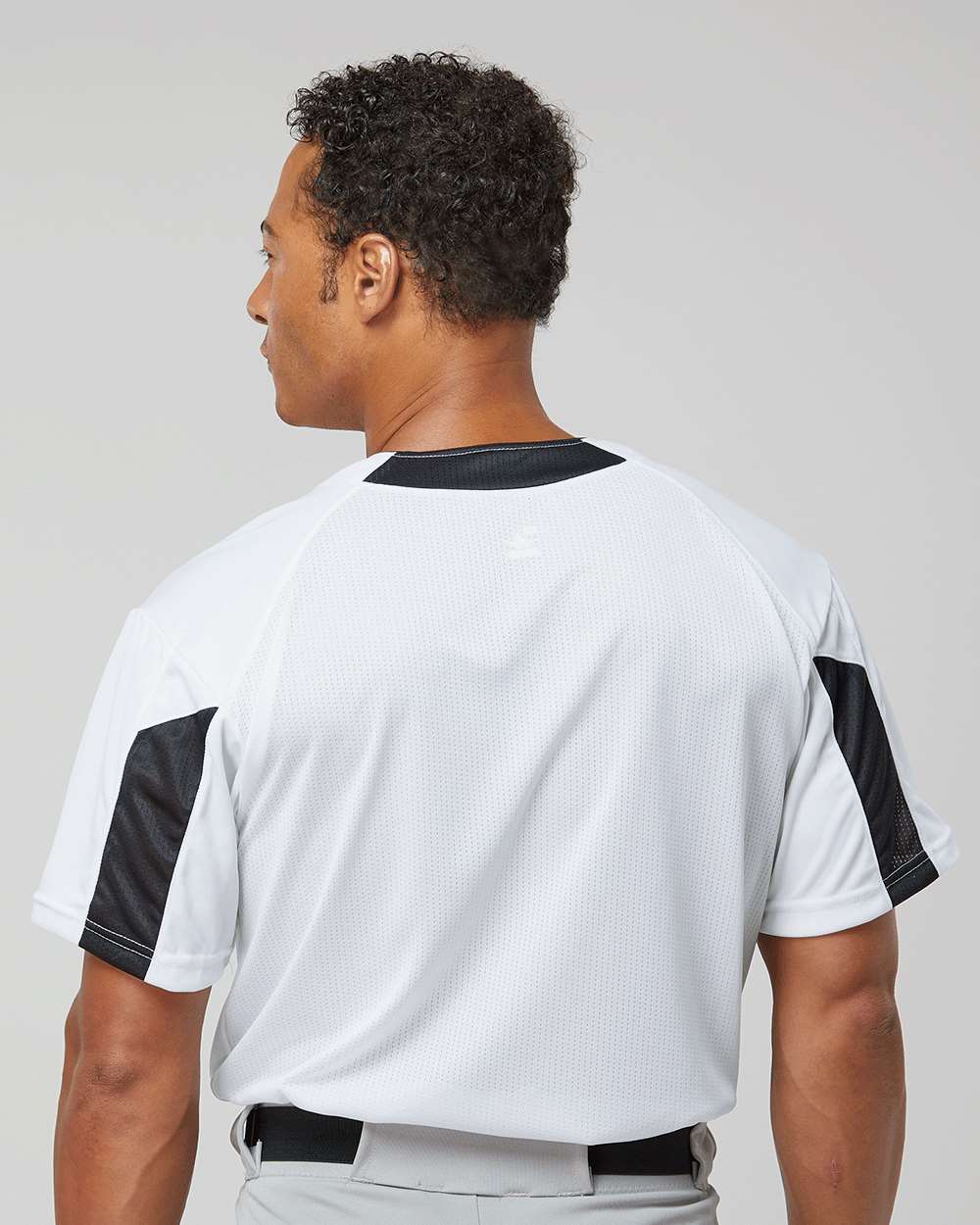 Men's Striker Placket - OnModelBack - B88485112 - White/ Black